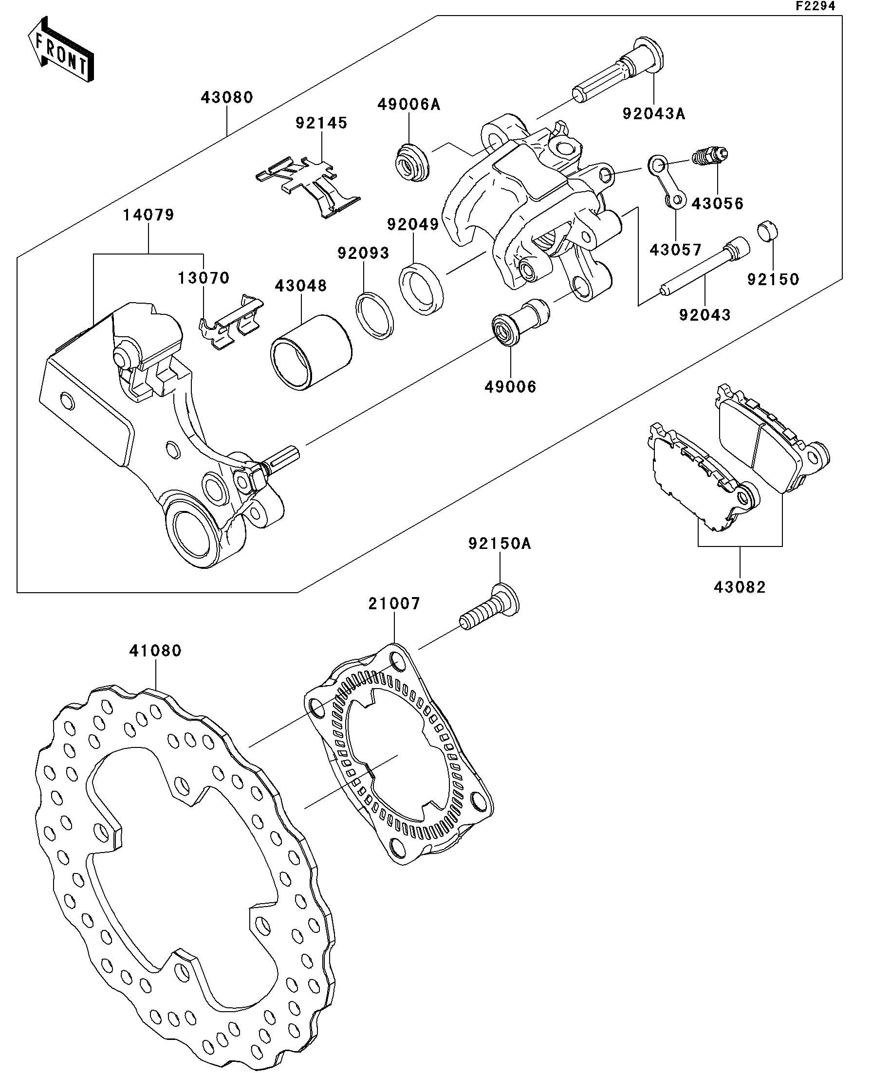 パーツ 430-120-2 810-120-1 2013 Kawasaki Motorcycles Parts-Finder Diagrams | B&B