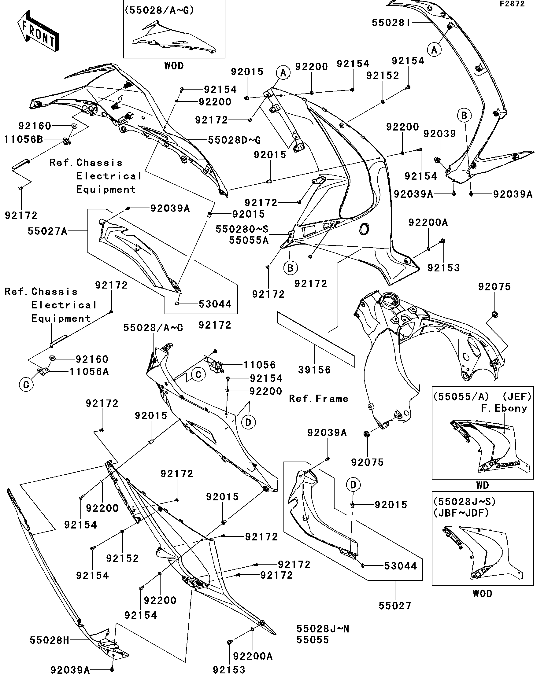 2013 Kawasaki Motorcycles Parts-Finder Diagrams | Rocky