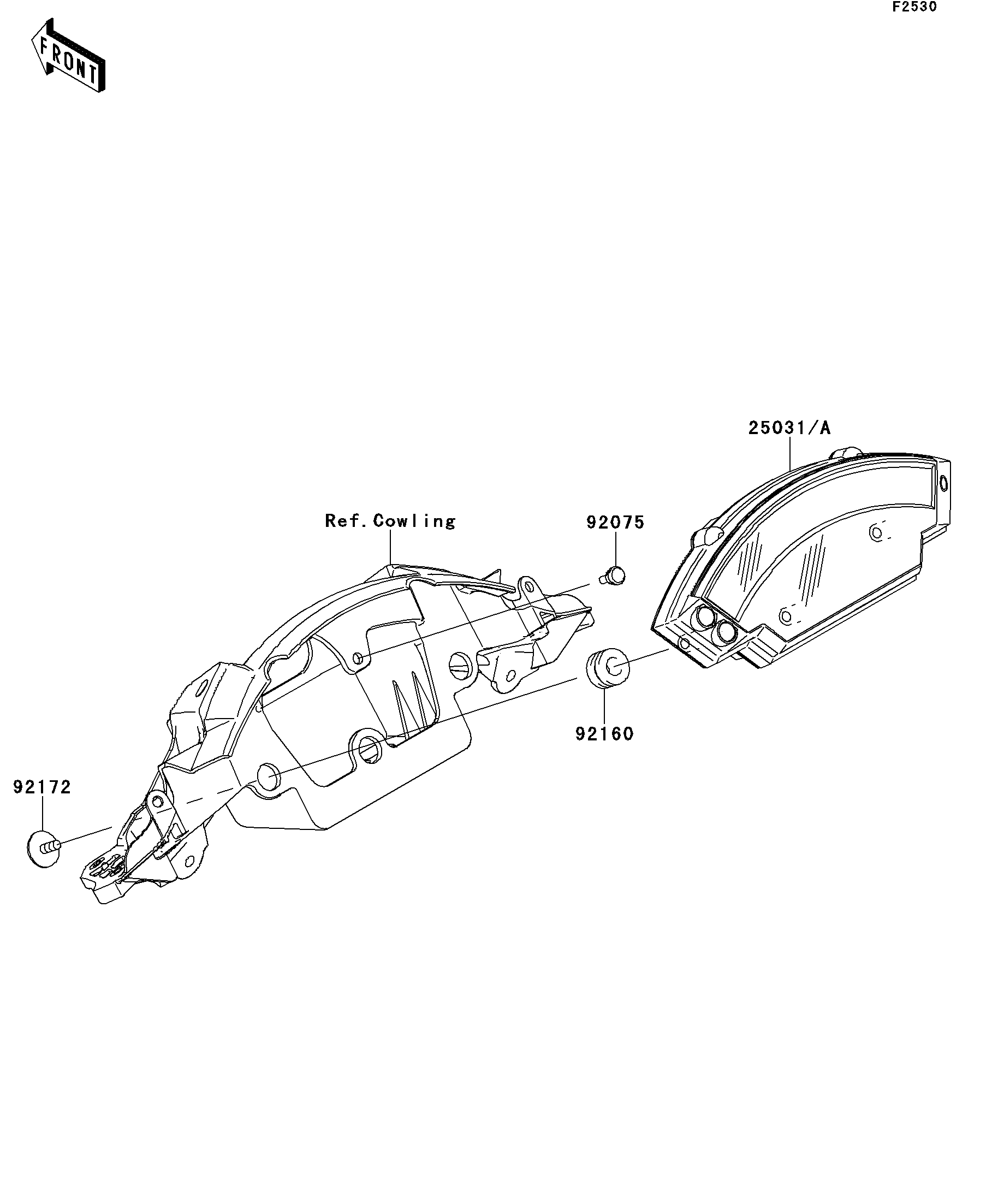 2013 Kawasaki NINJA® ZX™-10R ABS (ZX1000KDF) Meter(s