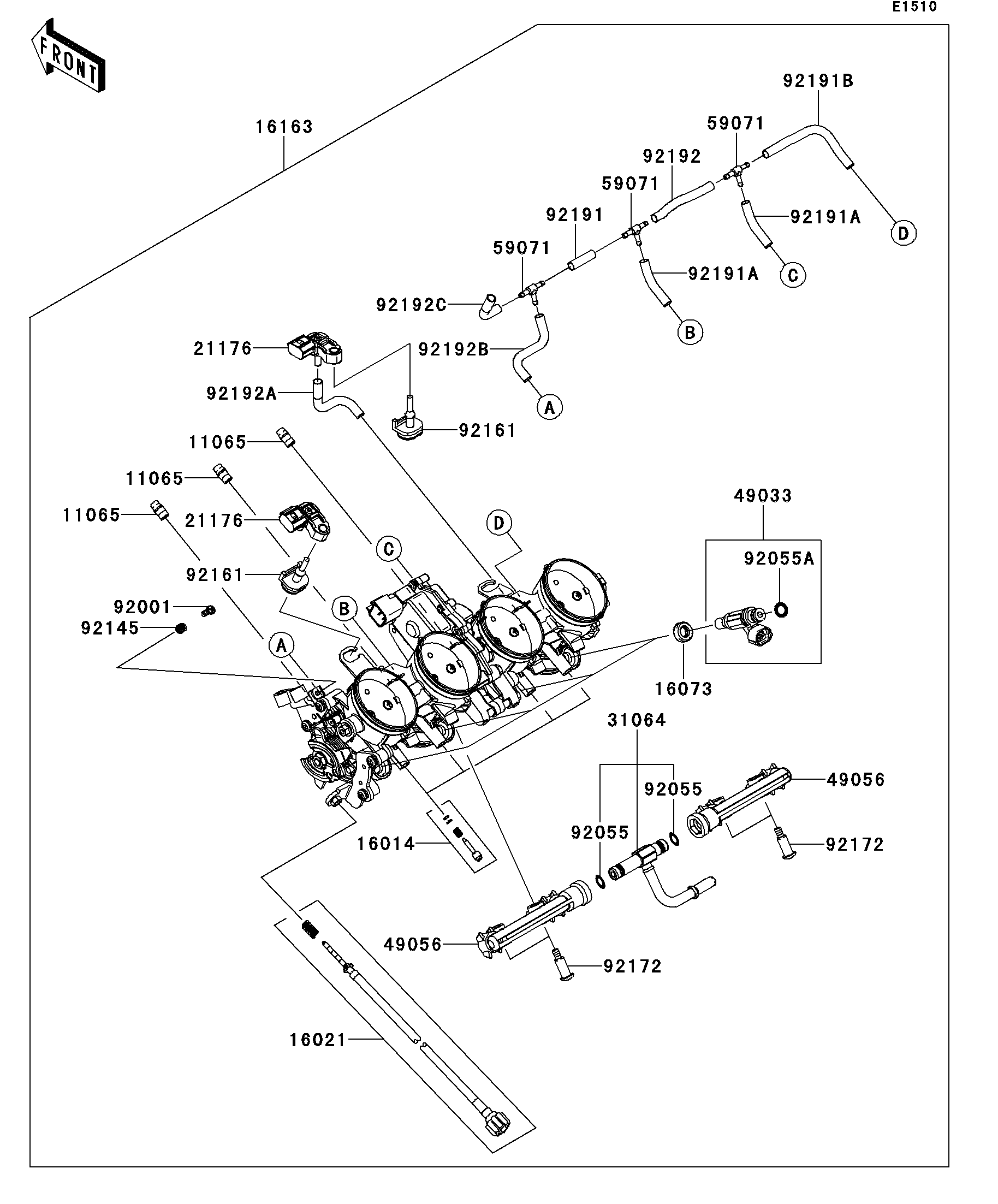 R. ページ 2011 Kawasaki Parts-Finder Diagrams | Texas Tractor Country