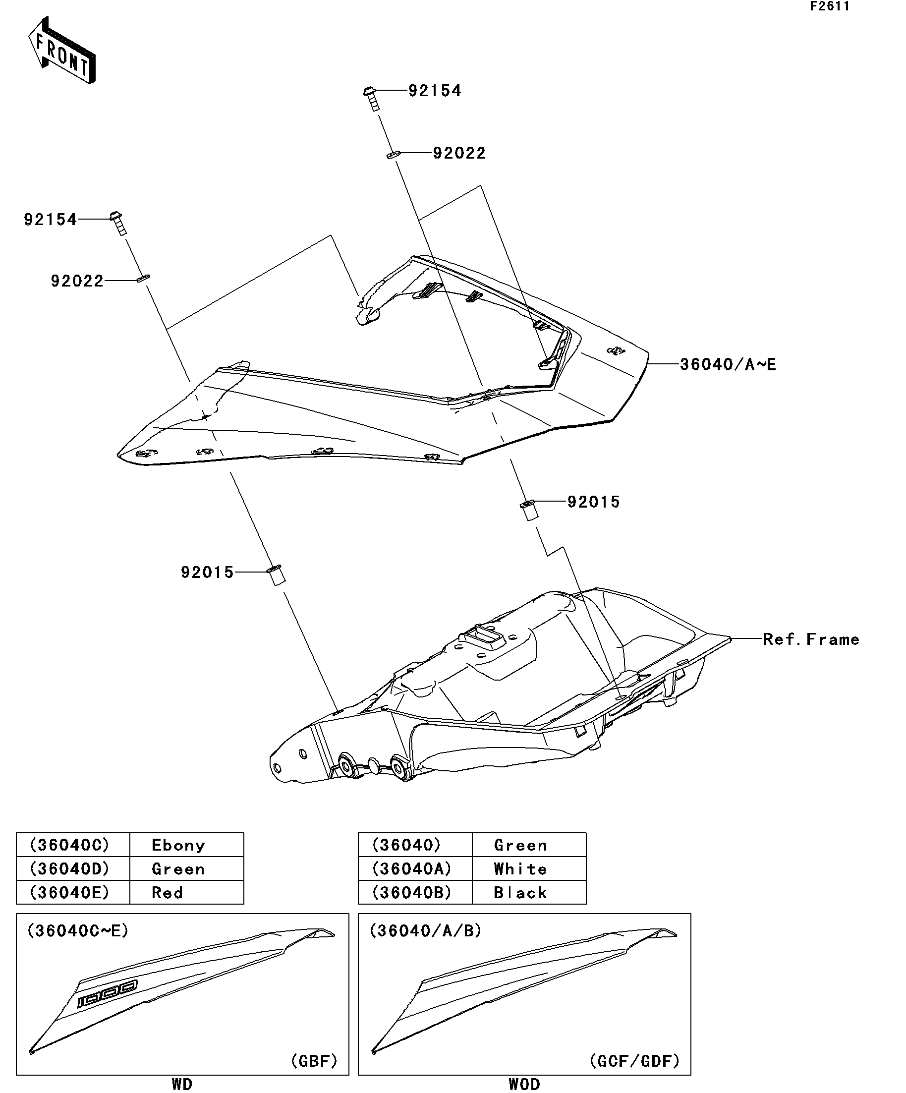 2013 Kawasaki Motorcycles Parts-Finder Diagrams | Brushy Mountain