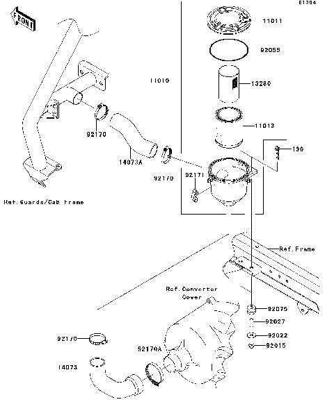 Air Cleaner-Belt Converter