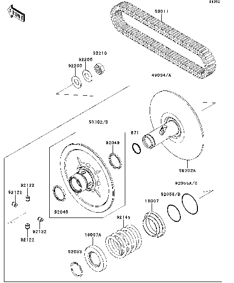Driven Converter/Drive Belt