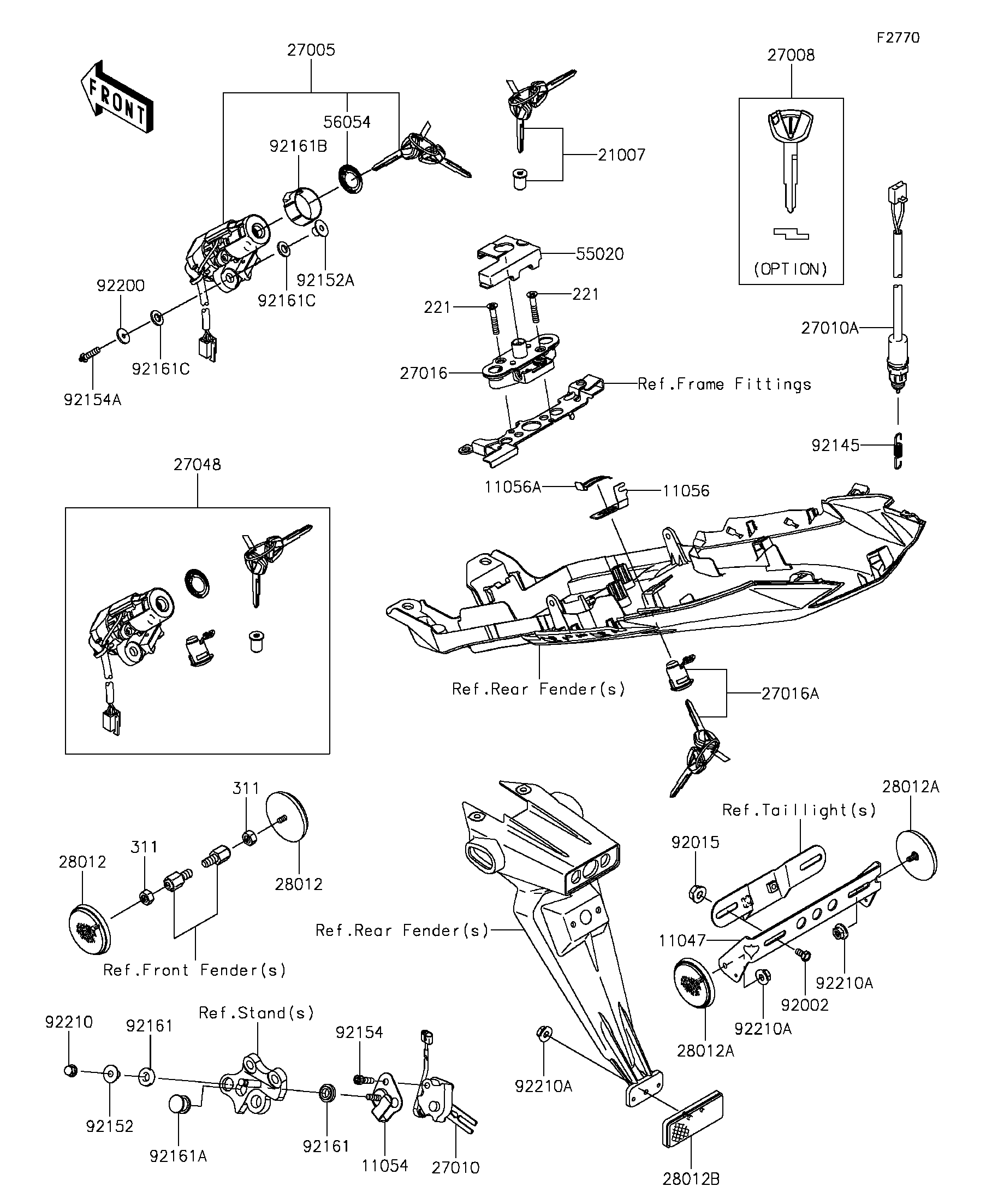 2014 Kawasaki NINJA® ZX™-6R (ZX636EEF) Ignition Switch/Locks