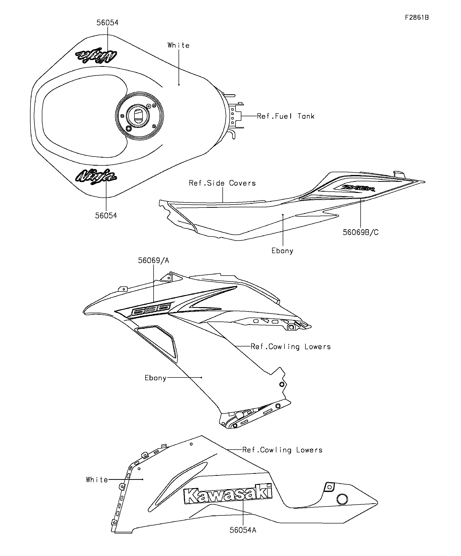 2014 Kawasaki Motorcycles Parts-Finder Diagrams | RJ Powersports
