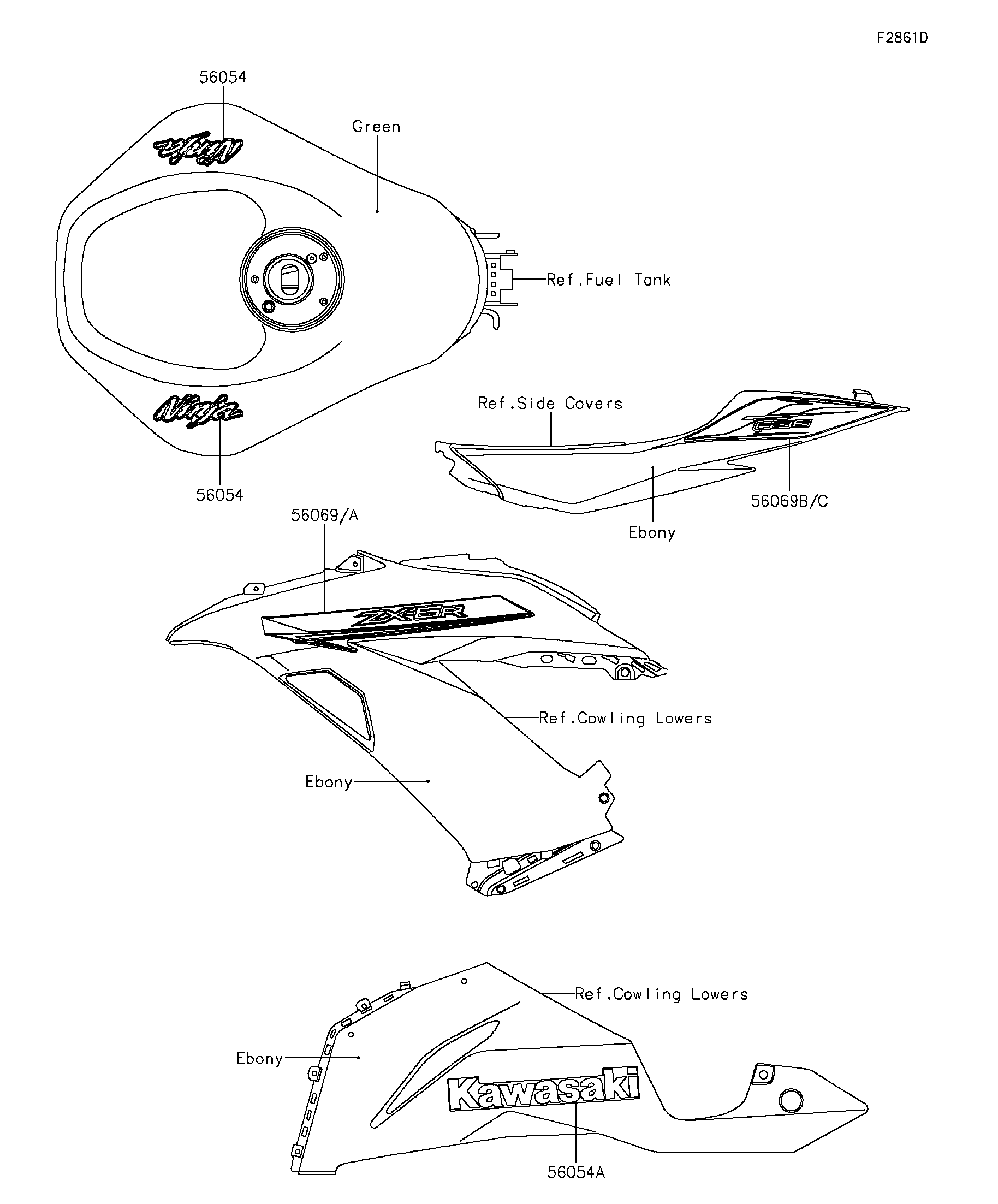 2015 Kawasaki Motorcycles Parts-Finder Diagrams | Mt. Holly