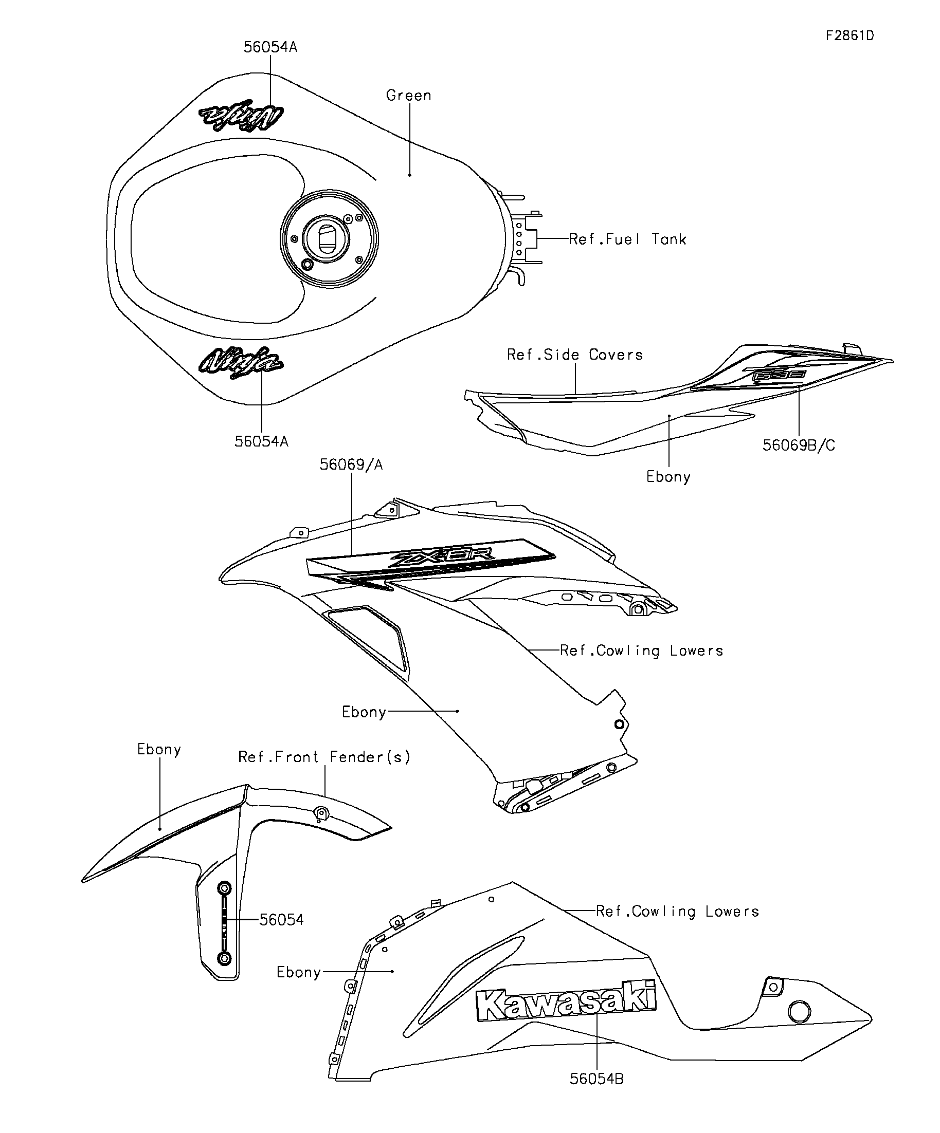 2015 Kawasaki Motorcycles Parts-Finder Diagrams in Palmer MA