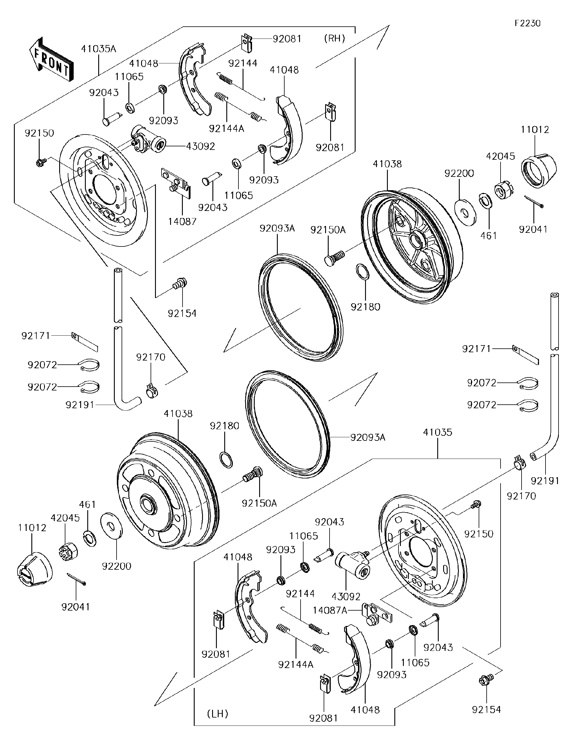 2015 Kawasaki Utility Vehicles Parts-Finder Diagrams | RSC