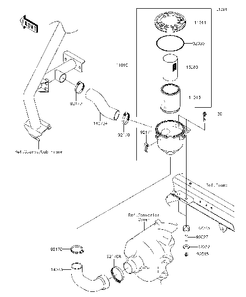 Air Cleaner-Belt Converter