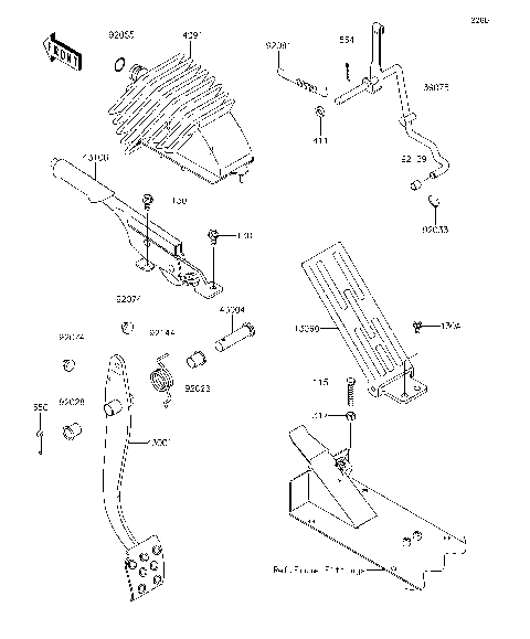 Brake Pedal/Throttle Lever