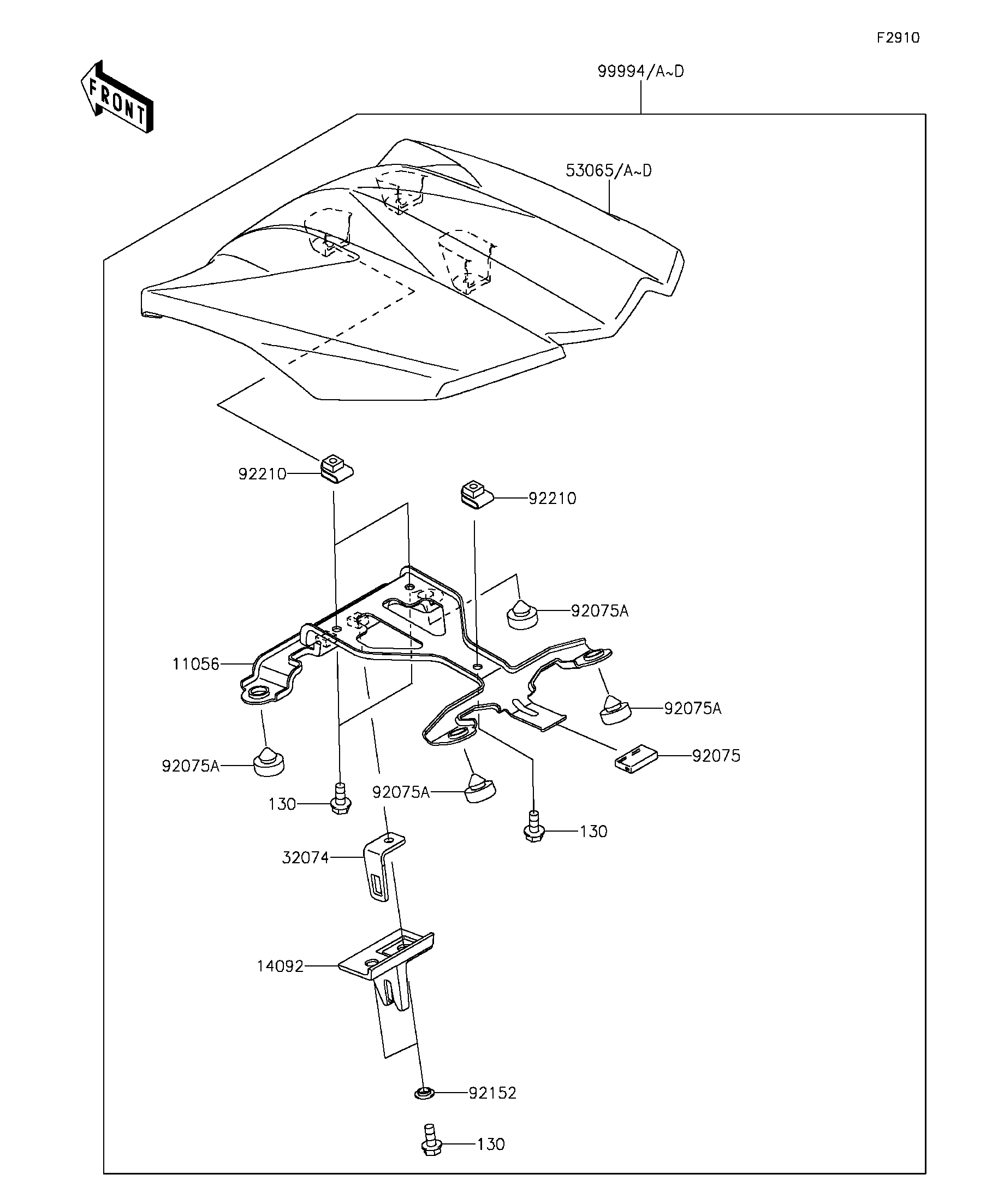 mao.ページ 2015 Kawasaki Ninja 1000 ABS (ZX1000MFF) Accessory(Single Seat