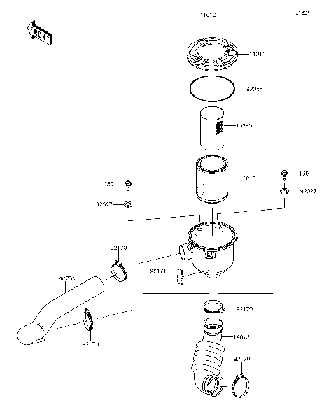 Air Cleaner-Belt Converter