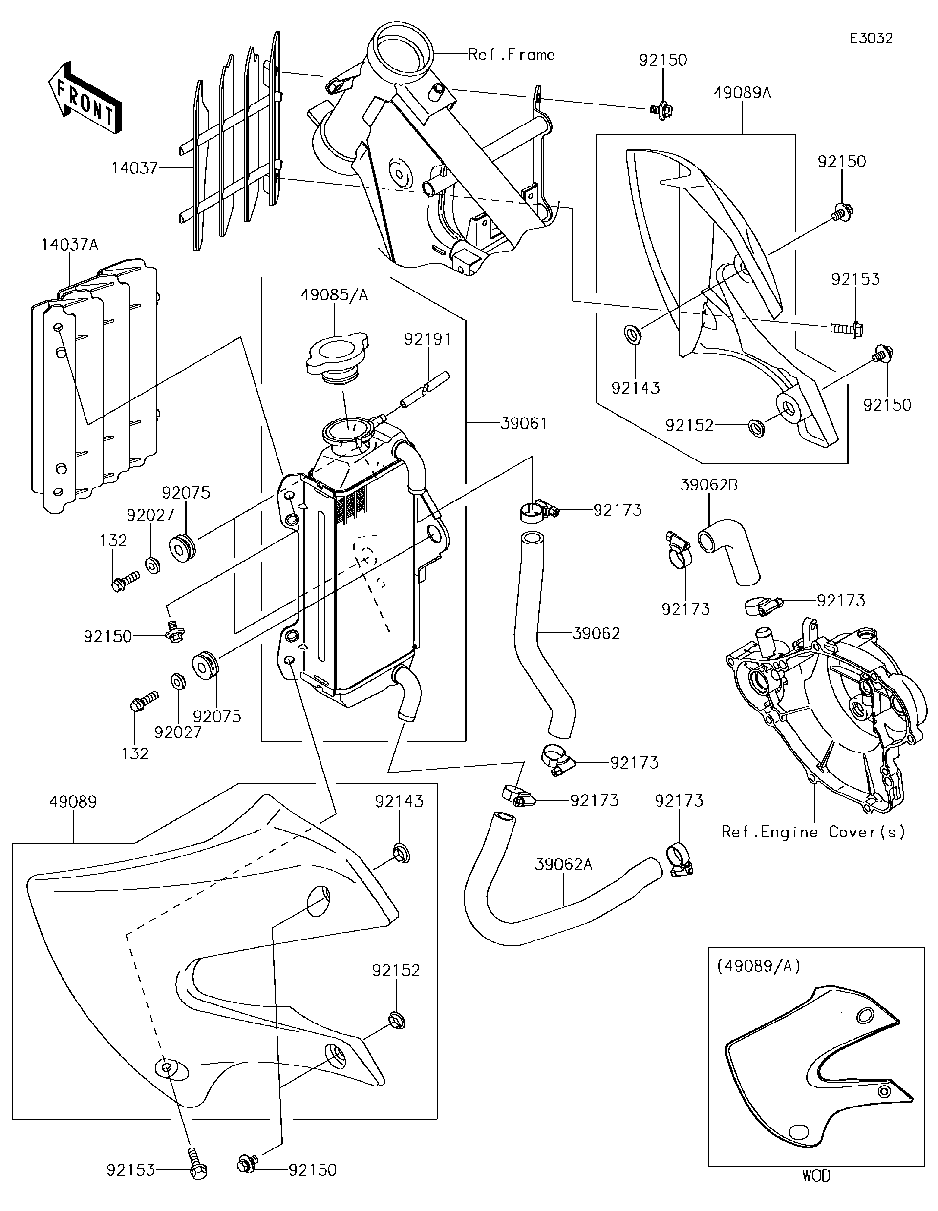 2019 Kawasaki Motorcycles Parts-Finder Diagrams | Brushy Mountain