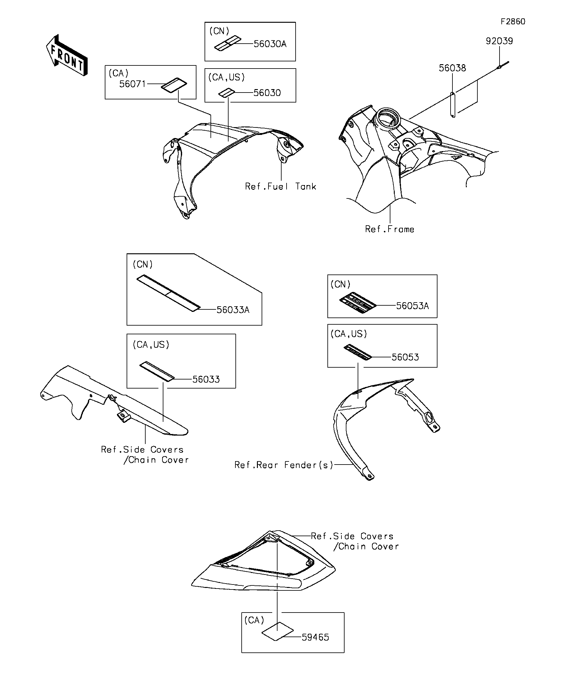 2015 Kawasaki Motorcycles Parts-Finder Diagrams | Rocky
