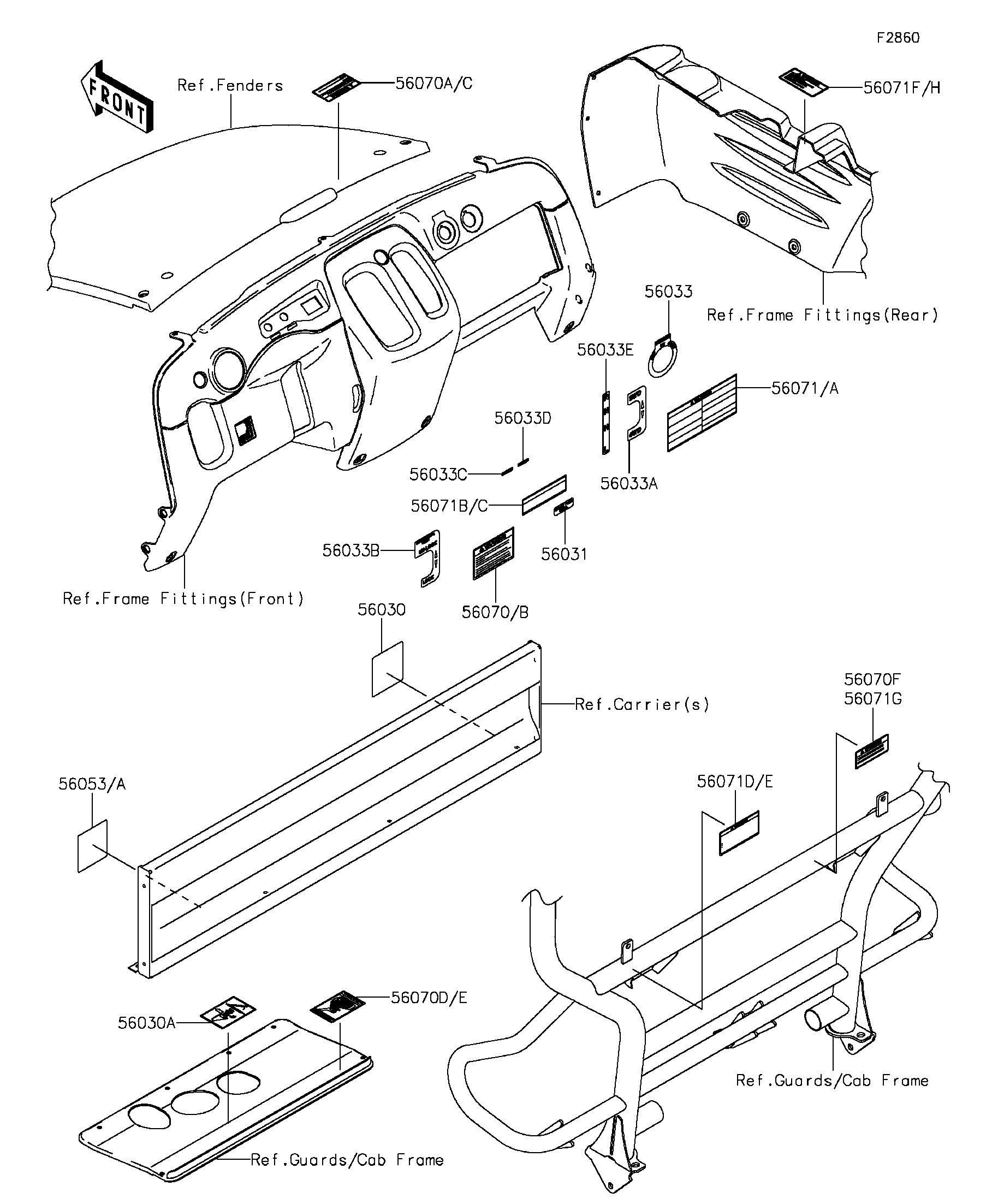 2016 Kawasaki Utility Vehicles Parts-Finder Diagrams