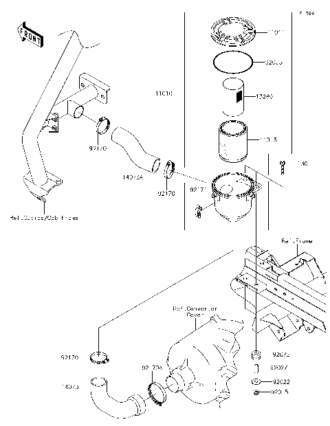 Air Cleaner-Belt Converter
