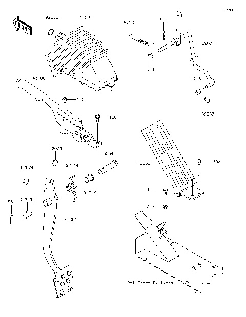 Brake Pedal/Throttle Lever