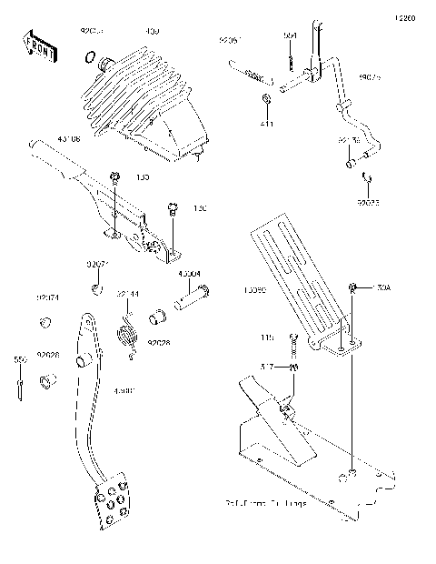 Brake Pedal/Throttle Lever