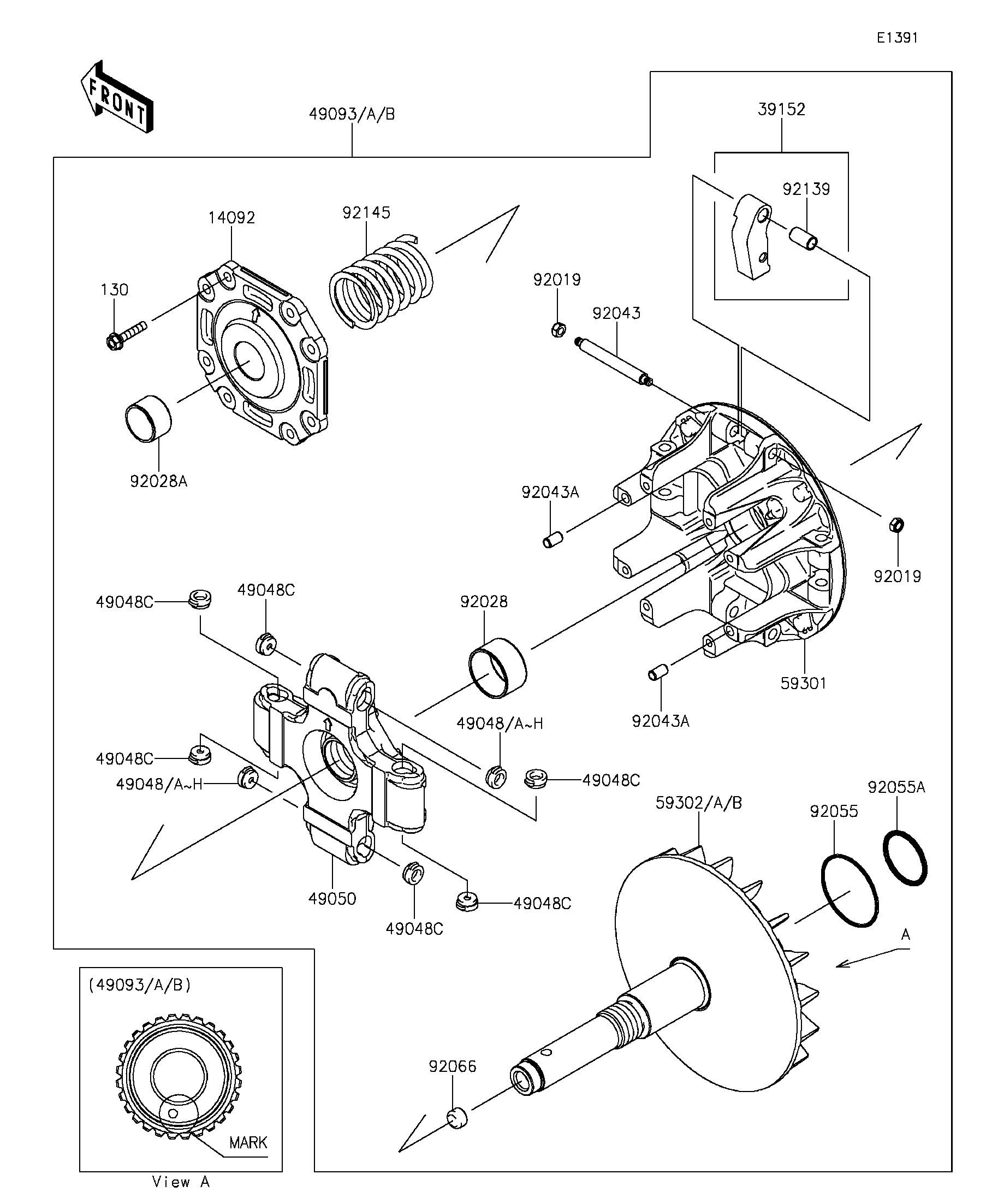 2016 Kawasaki MULE PRO-FX™ EPS (KAF820FGF) Drive Converter