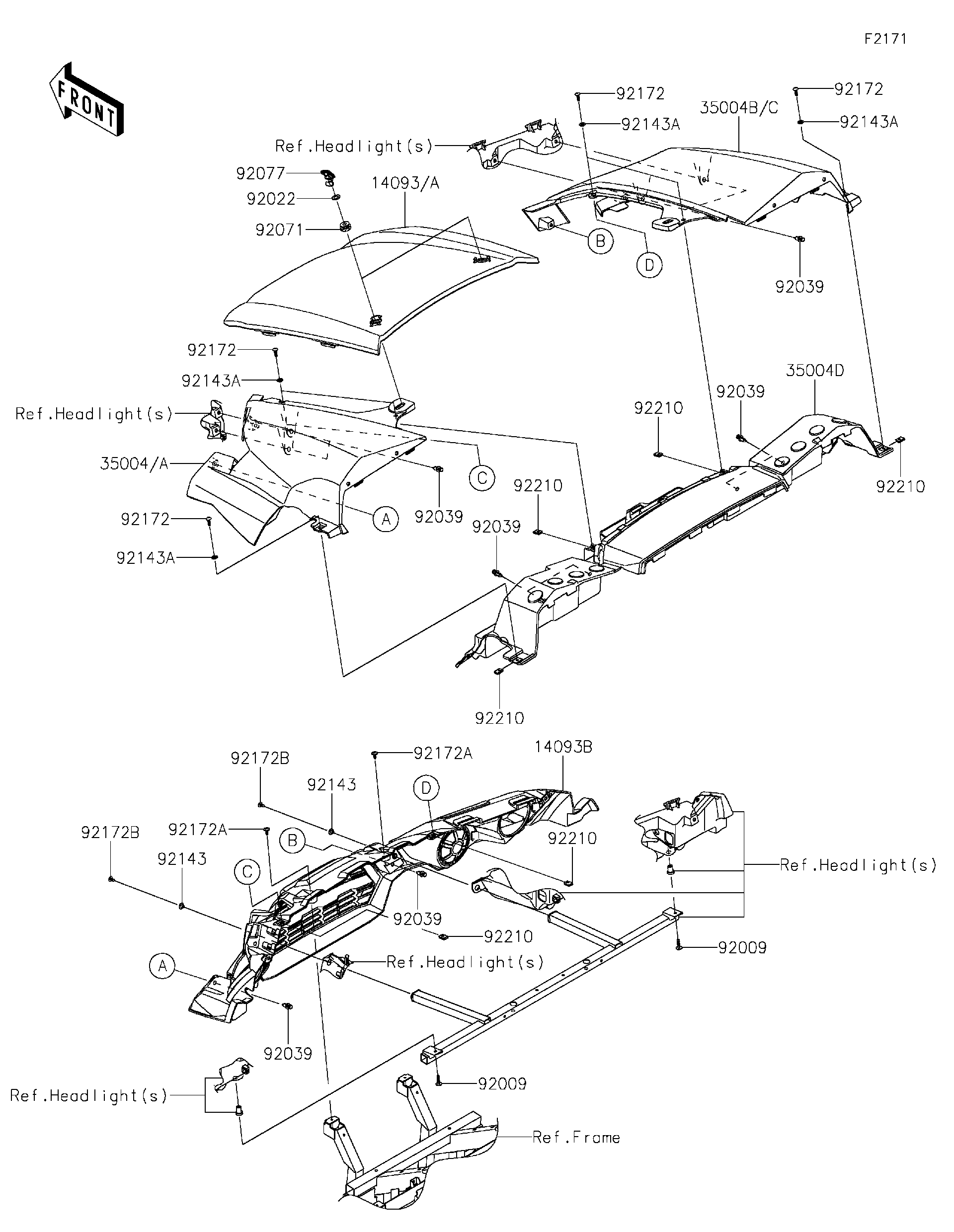 2020 Kawasaki Utility Vehicles Parts-Finder Diagrams | Brushy