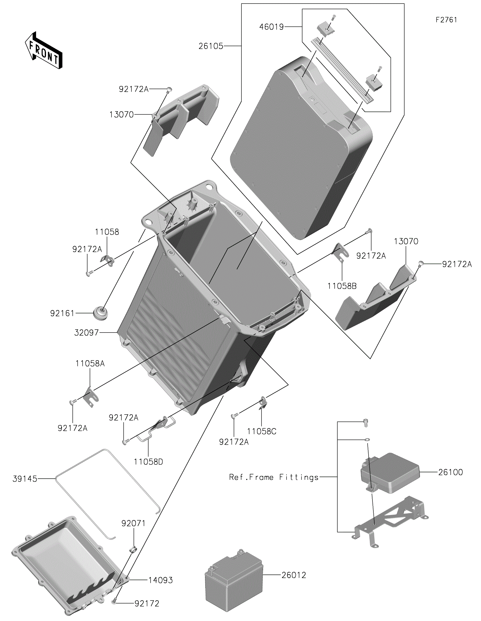 2024 Kawasaki NINJA® e-1 ABS (NX011ARFNN) Battery Motorcycles