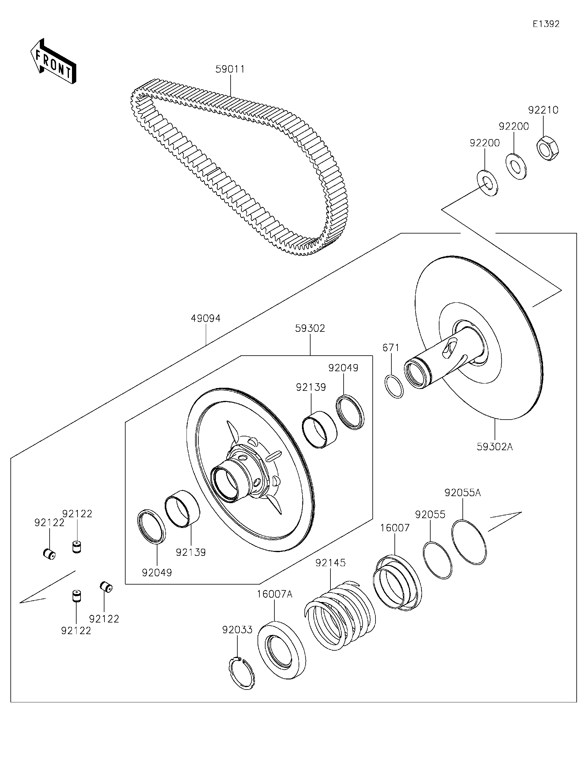 2025 Kawasaki TERYX4™ S LE (KRT800JSFNL) Driven Converter
