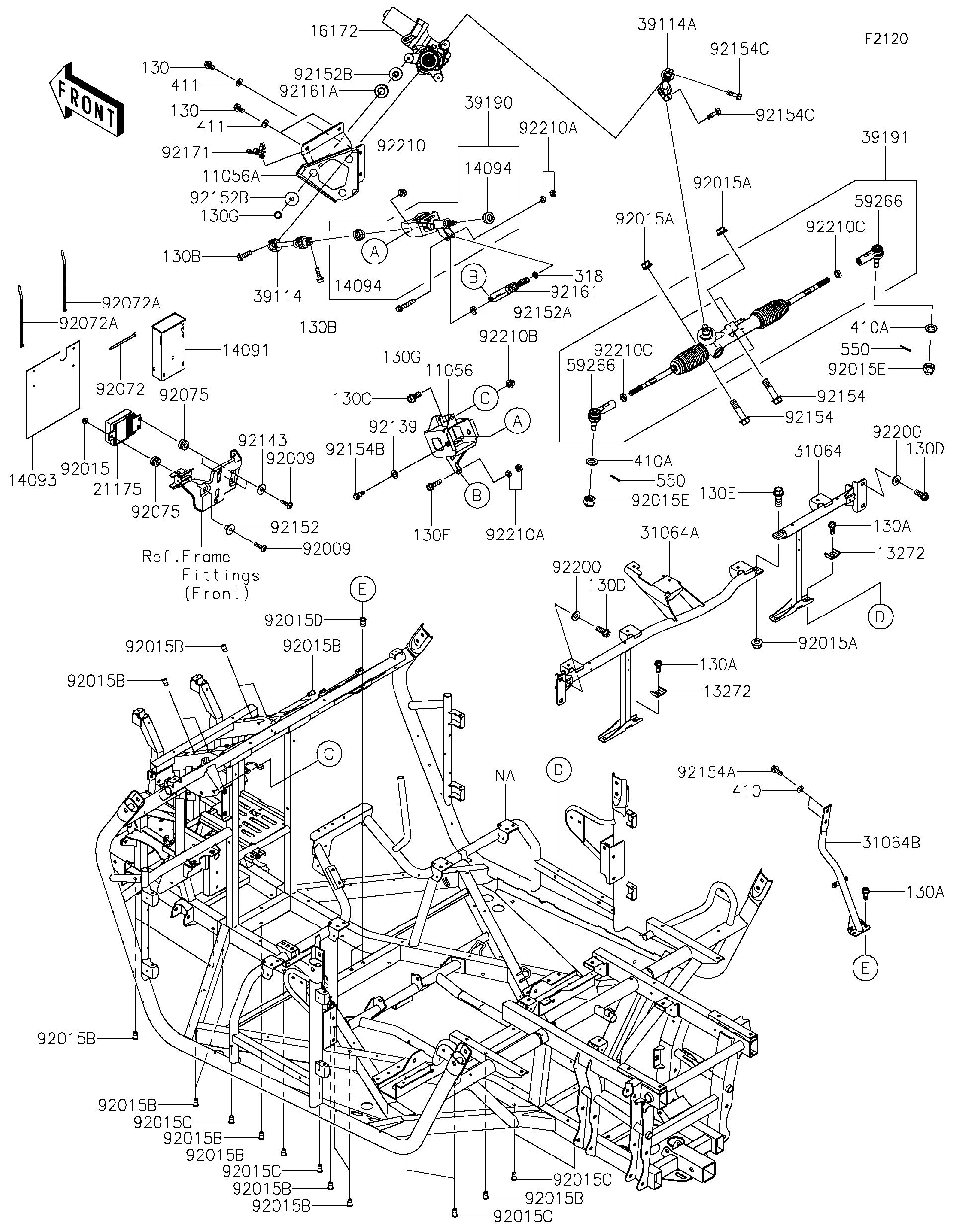 2025 Kawasaki Utility Vehicles Parts-Finder Diagrams | Montana
