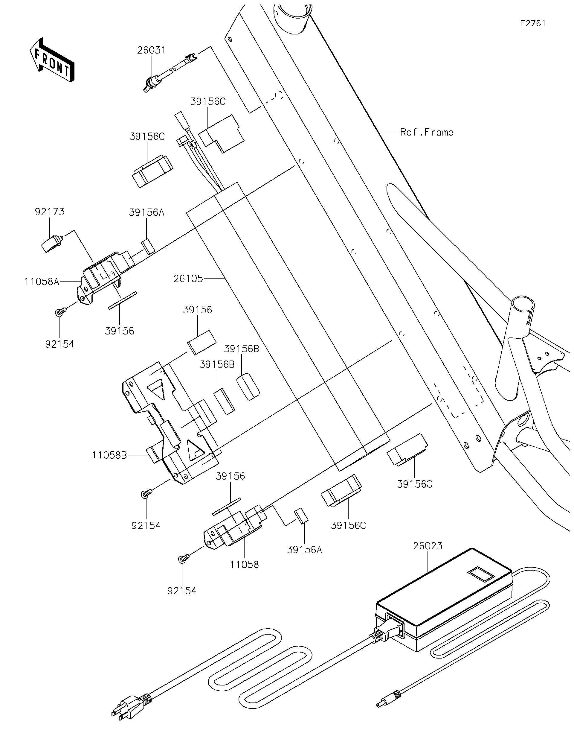 2025 Kawasaki Elektrode 20 (KSK050ASFNN) Battery E-Bikes Parts