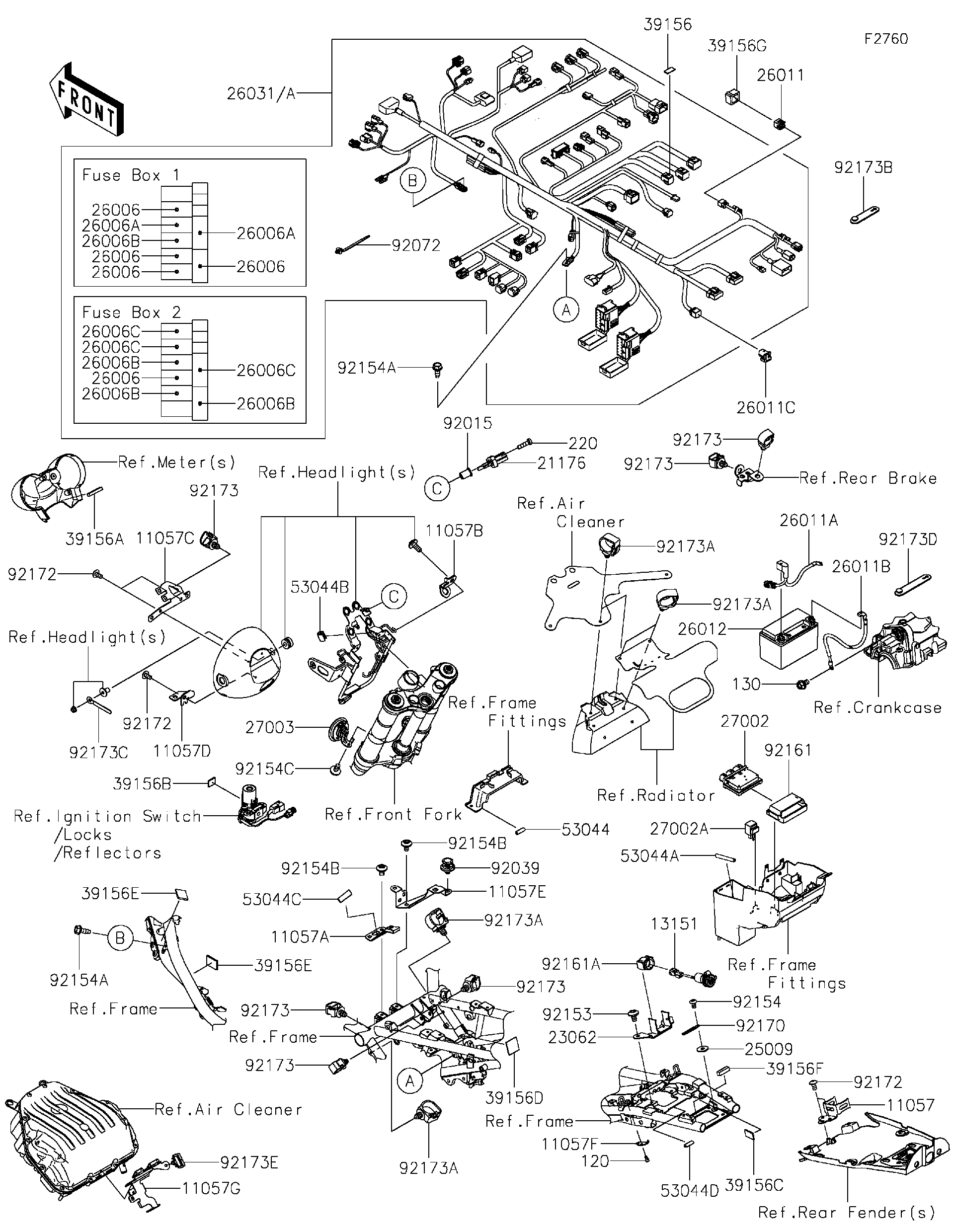 2025 Kawasaki Motorcycles Parts-Finder Diagrams | Team Motorsports