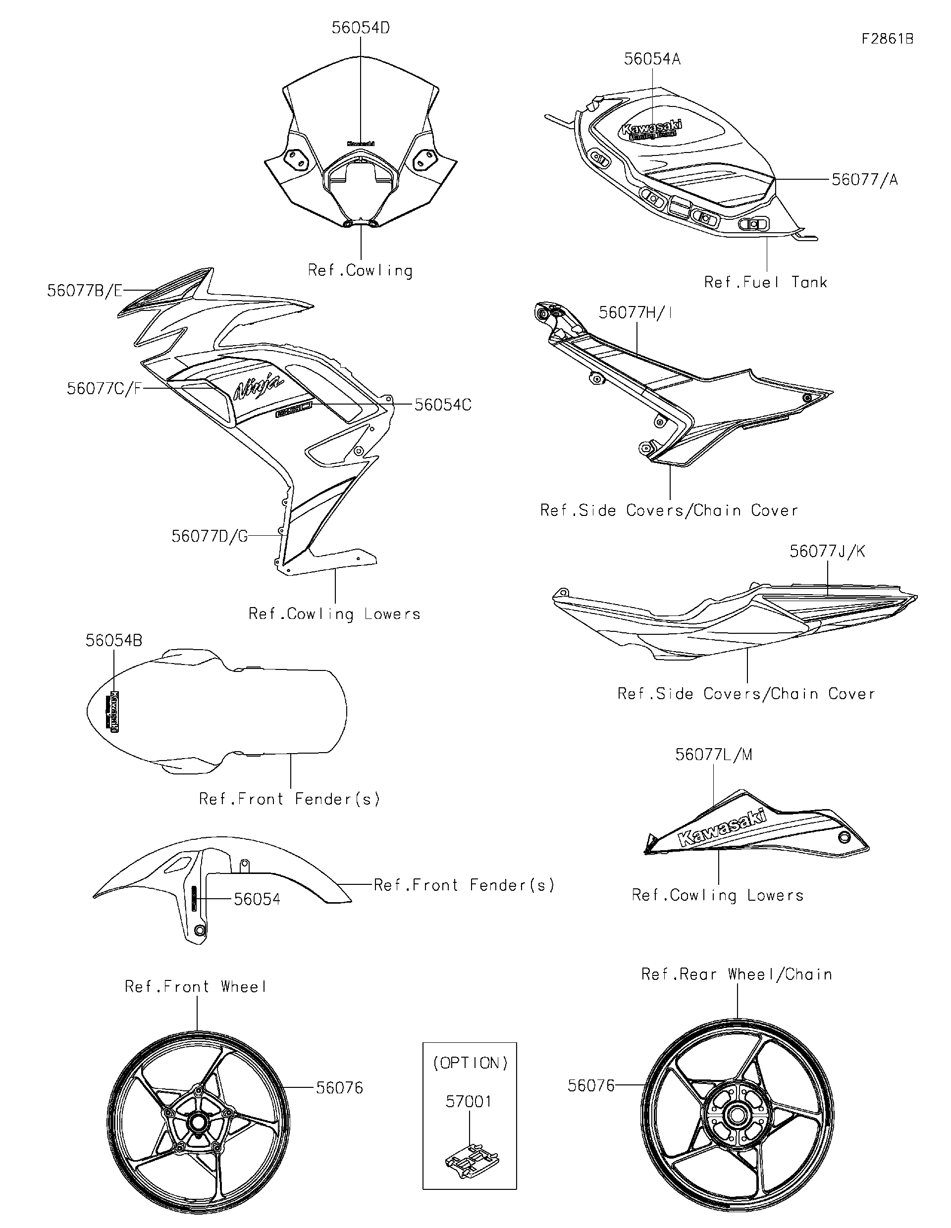 2026 Kawasaki Ninja 650 (EX650PTFAN) Decals(L.Green)(PSFAN/PSFAL