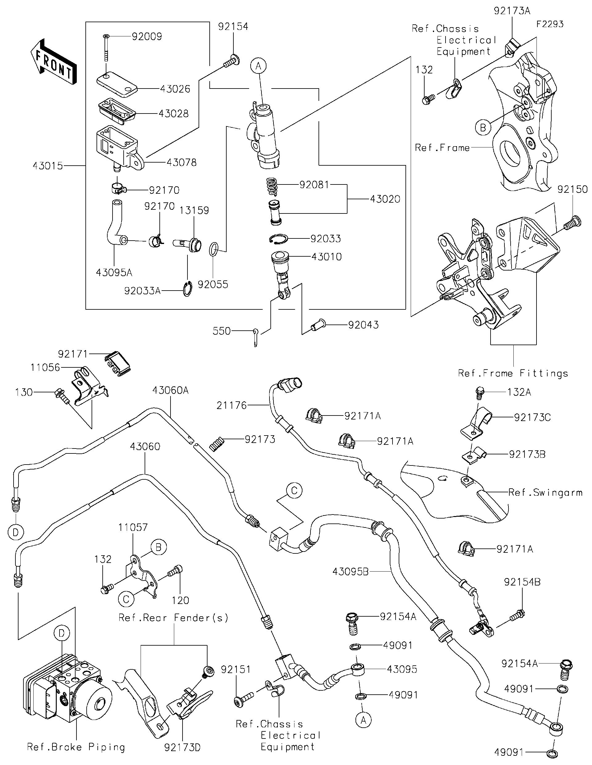 2025 Kawasaki NINJA® ZX™-10R ABS (ZX1002LSFAL) Rear Master