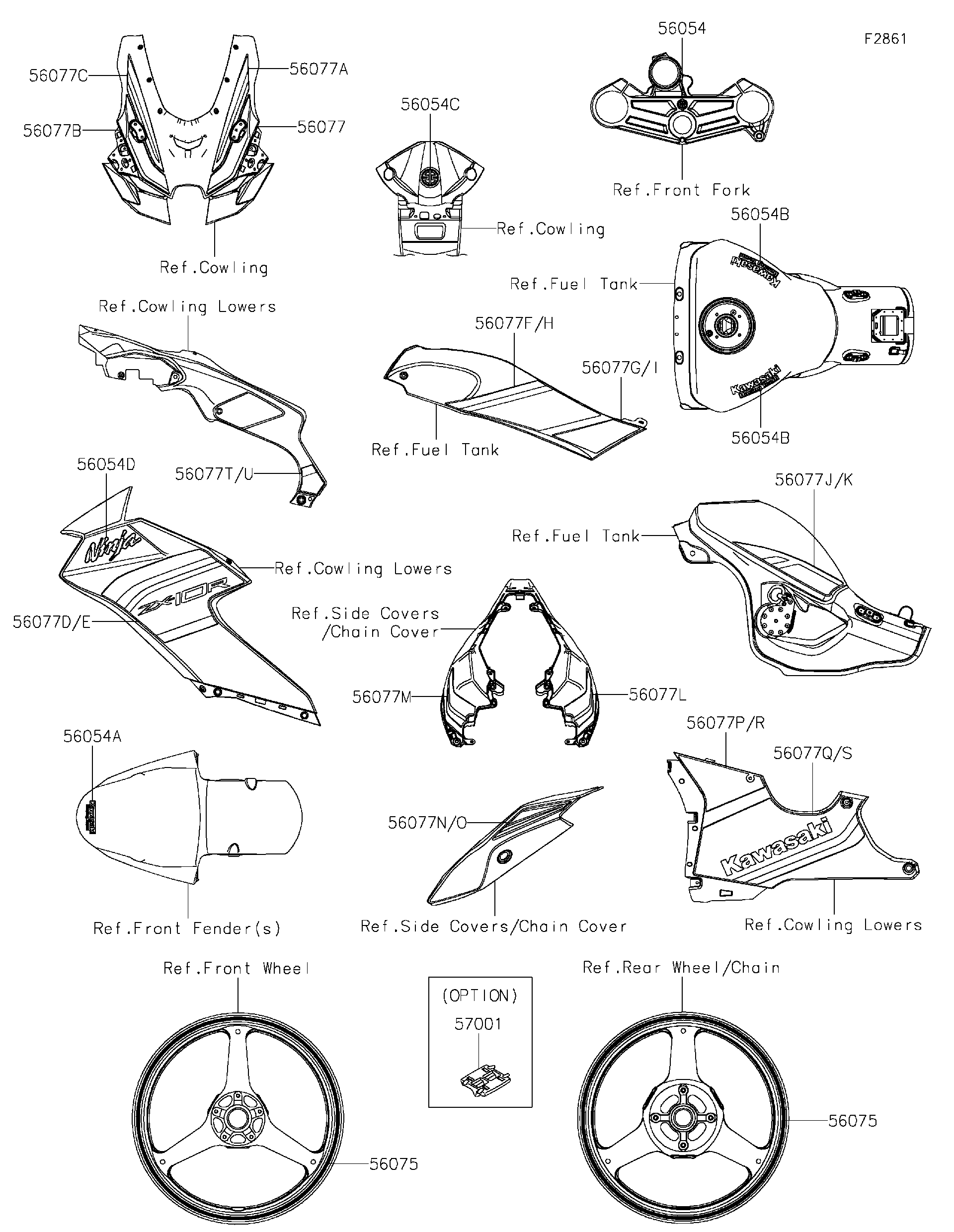 uuページ 2025 Kawasaki Motorcycles Parts-Finder Diagrams | Rocky