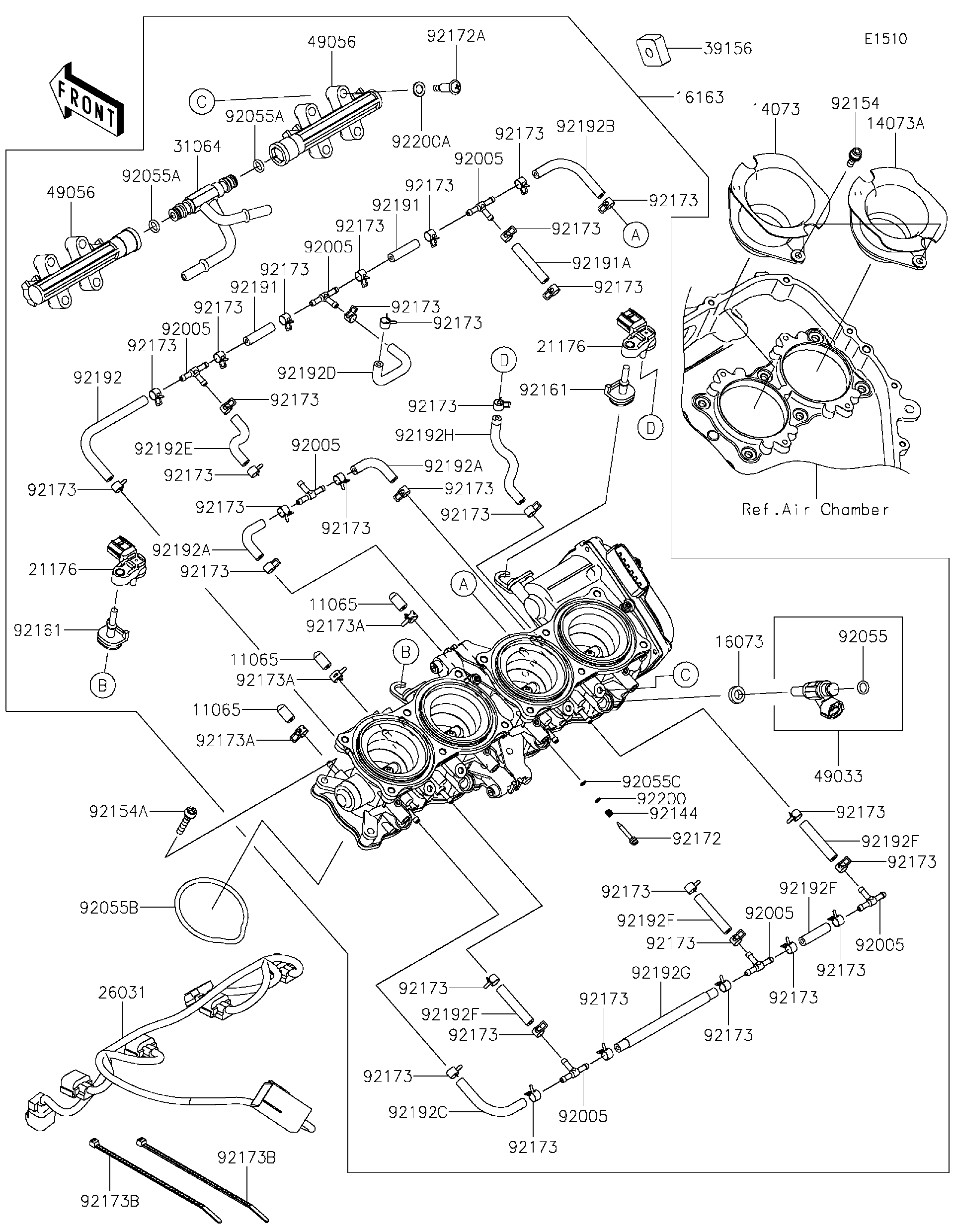 2025 Kawasaki Ninja H2 SX SE (ZX1002RSFNN) Throttle Motorcycles