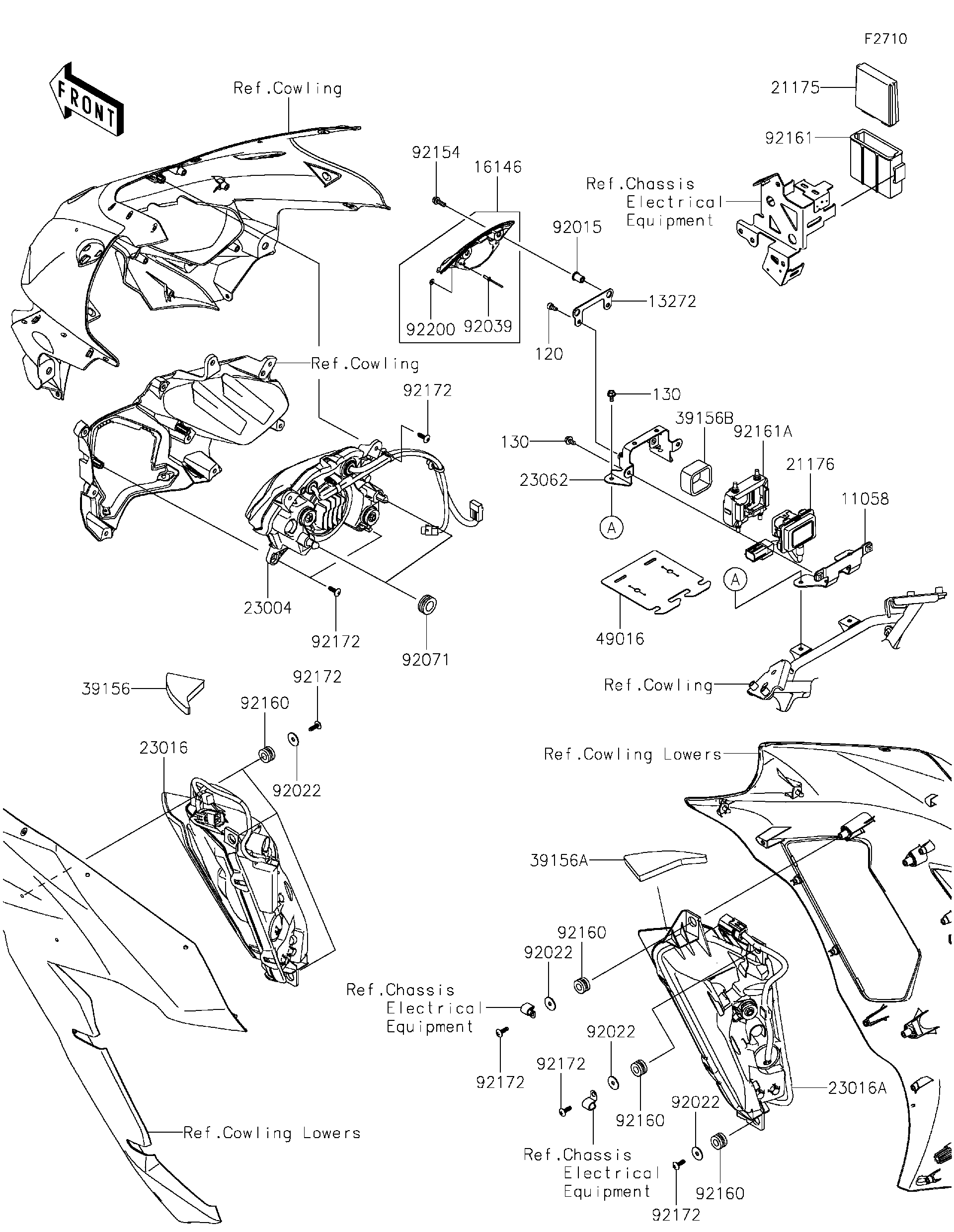 2026 Kawasaki NINJA H2® SX SE ABS (ZX1002RTFNL) Headlight(s
