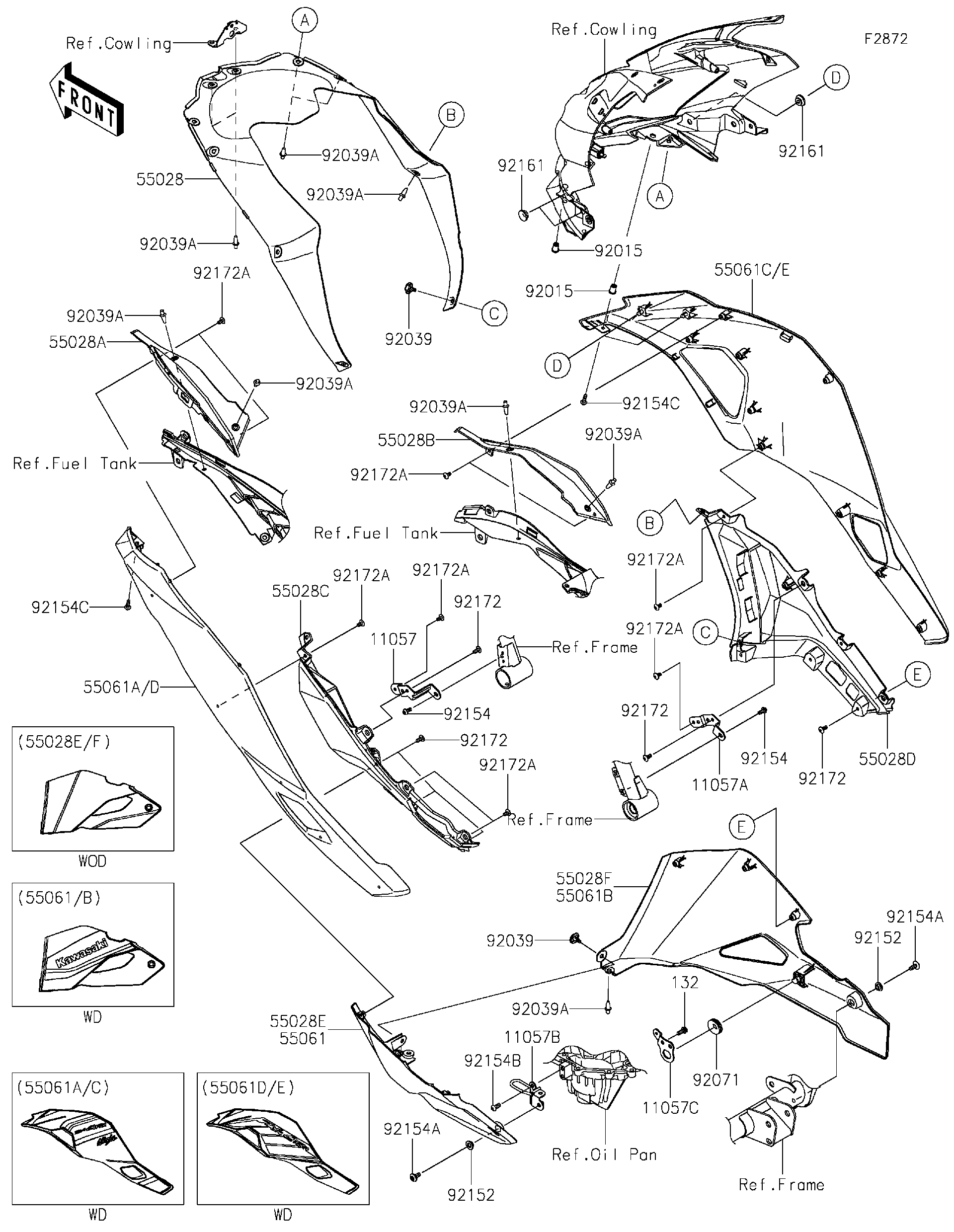 2026 Kawasaki NINJA® ZX™-4RR ABS (ZX400STFAL) Cowling Lowers(SSFAN