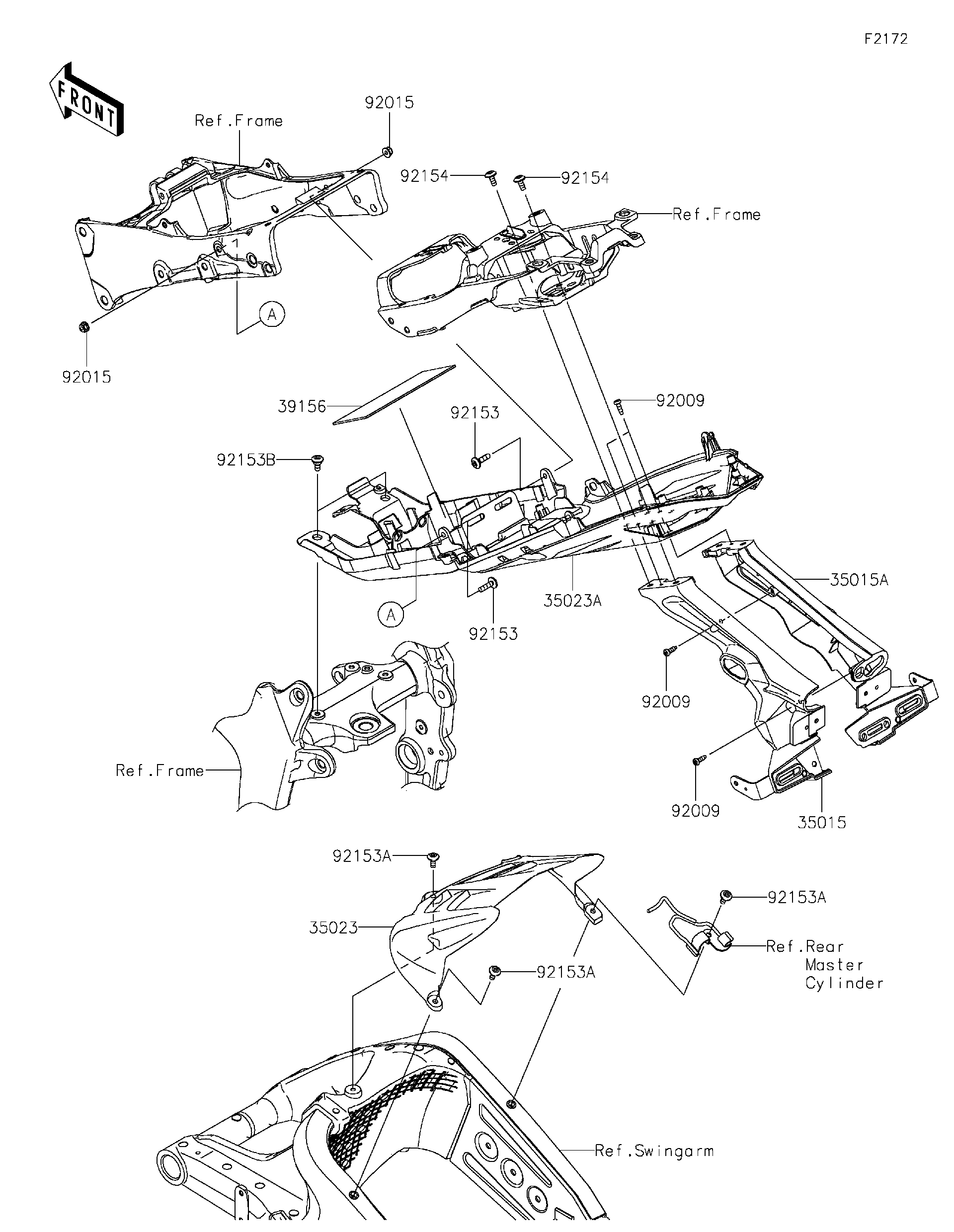 ☆〜やーSHOP様確認用 2025 Kawasaki Ninja ZX-6R (ZX636KSFAN) Rear Fender(s) Motorcycles