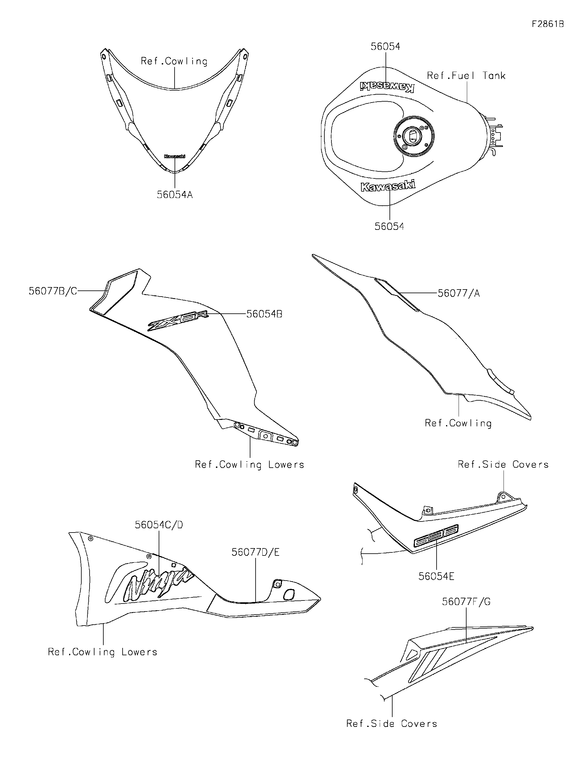 2025 Kawasaki Motorcycles Parts-Finder Diagrams | Factory