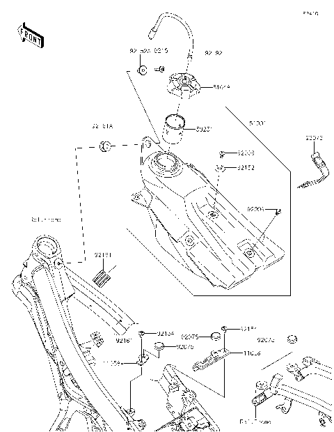 2025 Kawasaki KX™250 (KX252ESFNN) Motorcycles Parts Finder