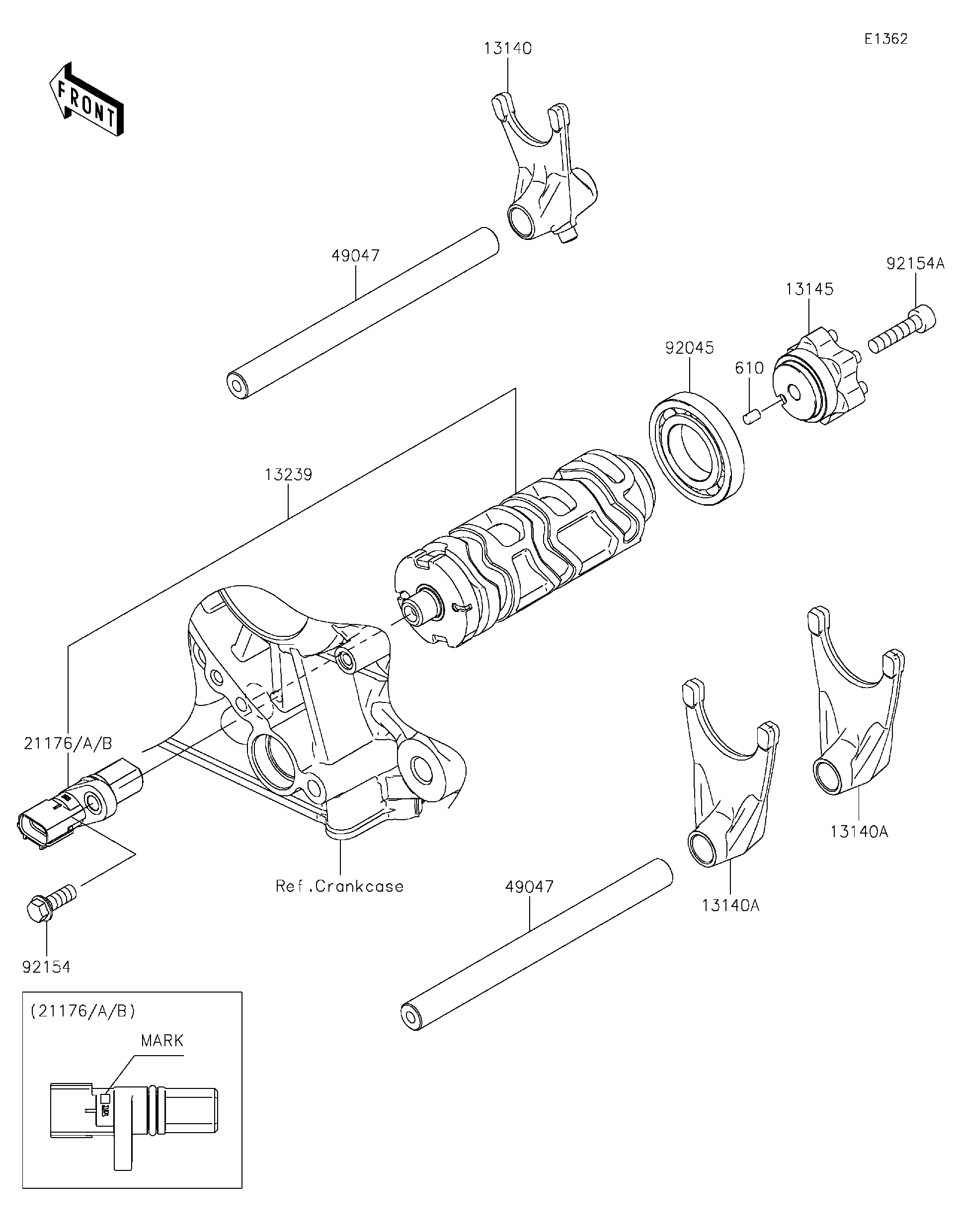 2025 Kawasaki Motorcycles Parts-Finder Diagrams | Texas
