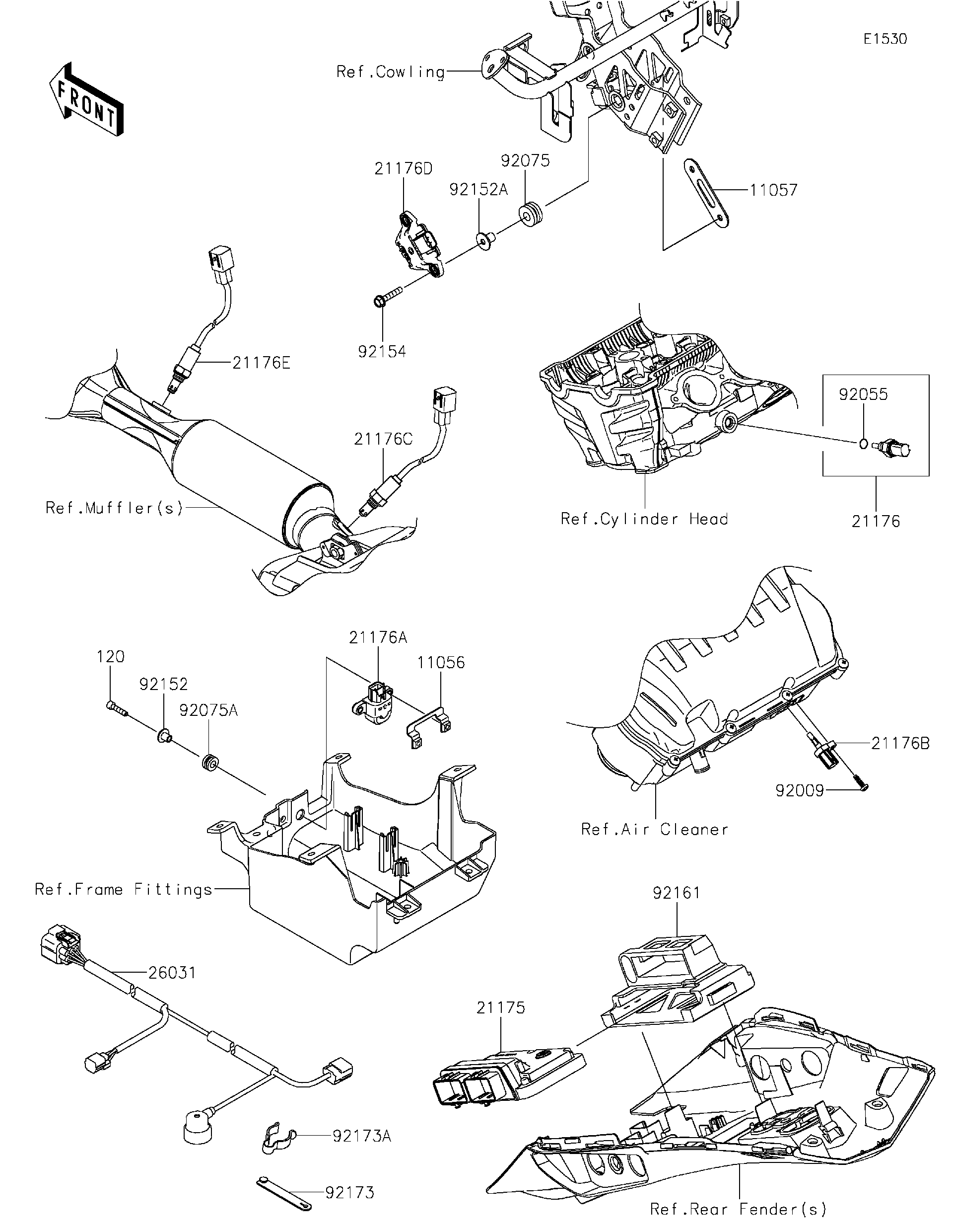 2025 Kawasaki NINJA® 1100SX ABS (ZX1100HSFNL) Fuel Injection