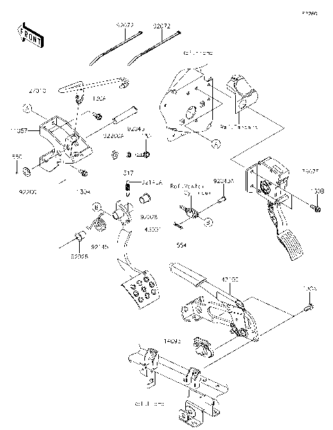 Brake Pedal/Throttle Lever