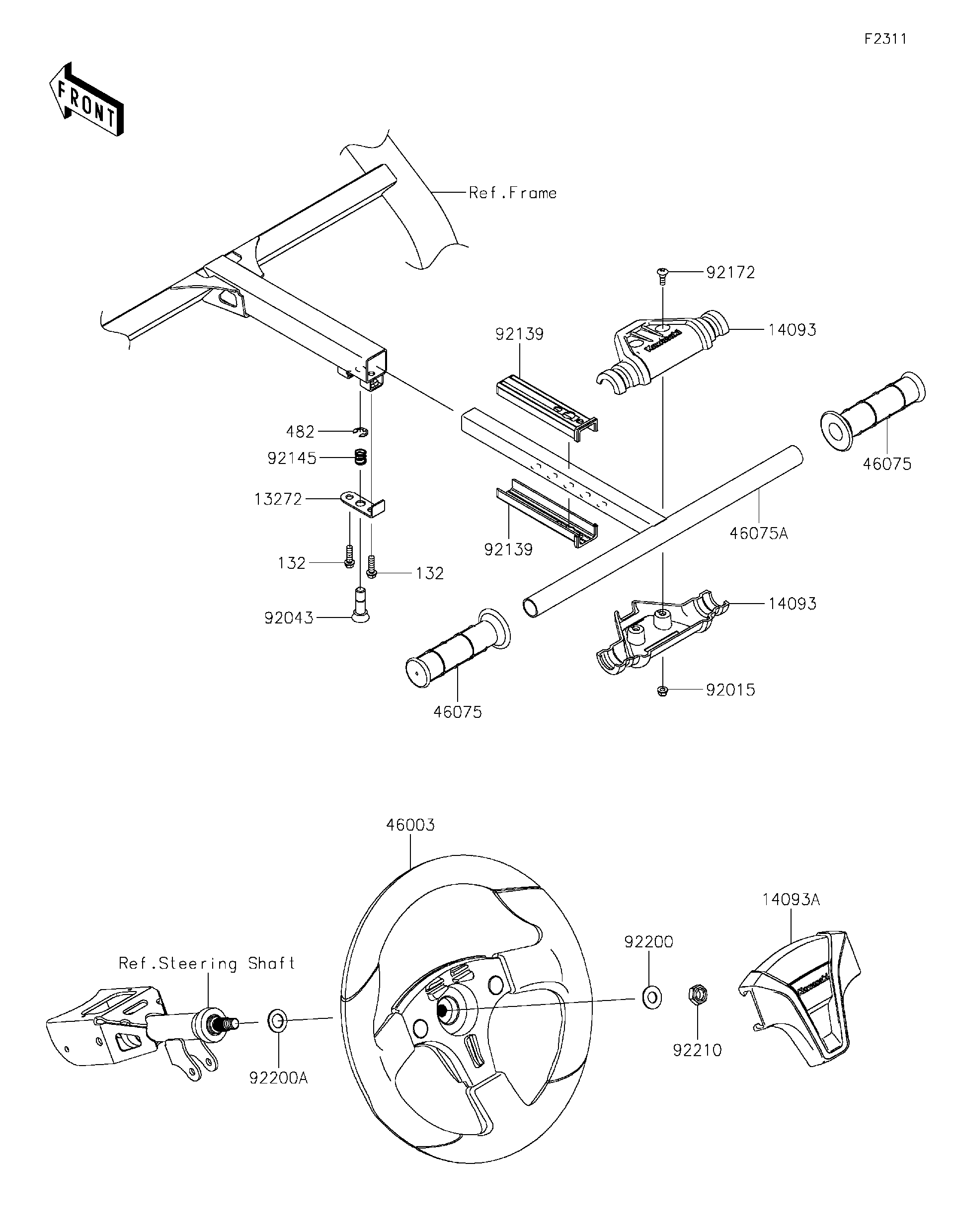 2025 Kawasaki Utility Vehicles Parts Diagrams | Crossbay