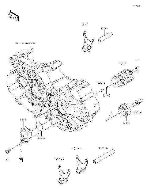 Gear Change Drum/Shift Fork(s)