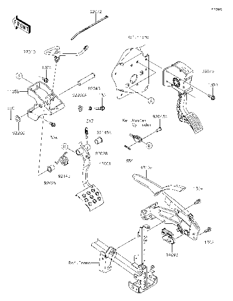 Brake Pedal/Throttle Lever