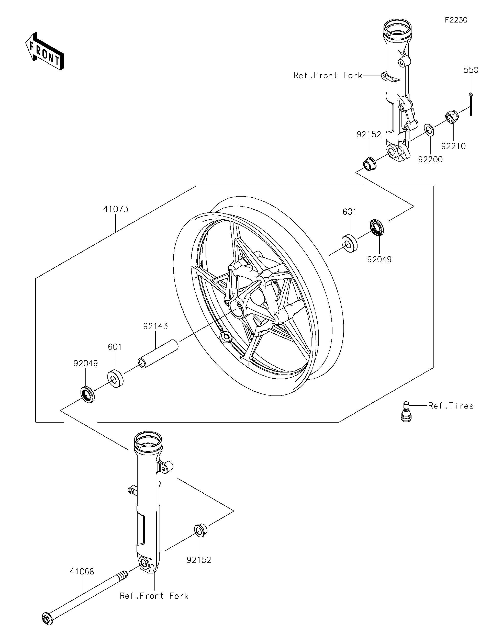 2026 Kawasaki Motorcycles Parts-Finder Diagrams | Brushy Mountain