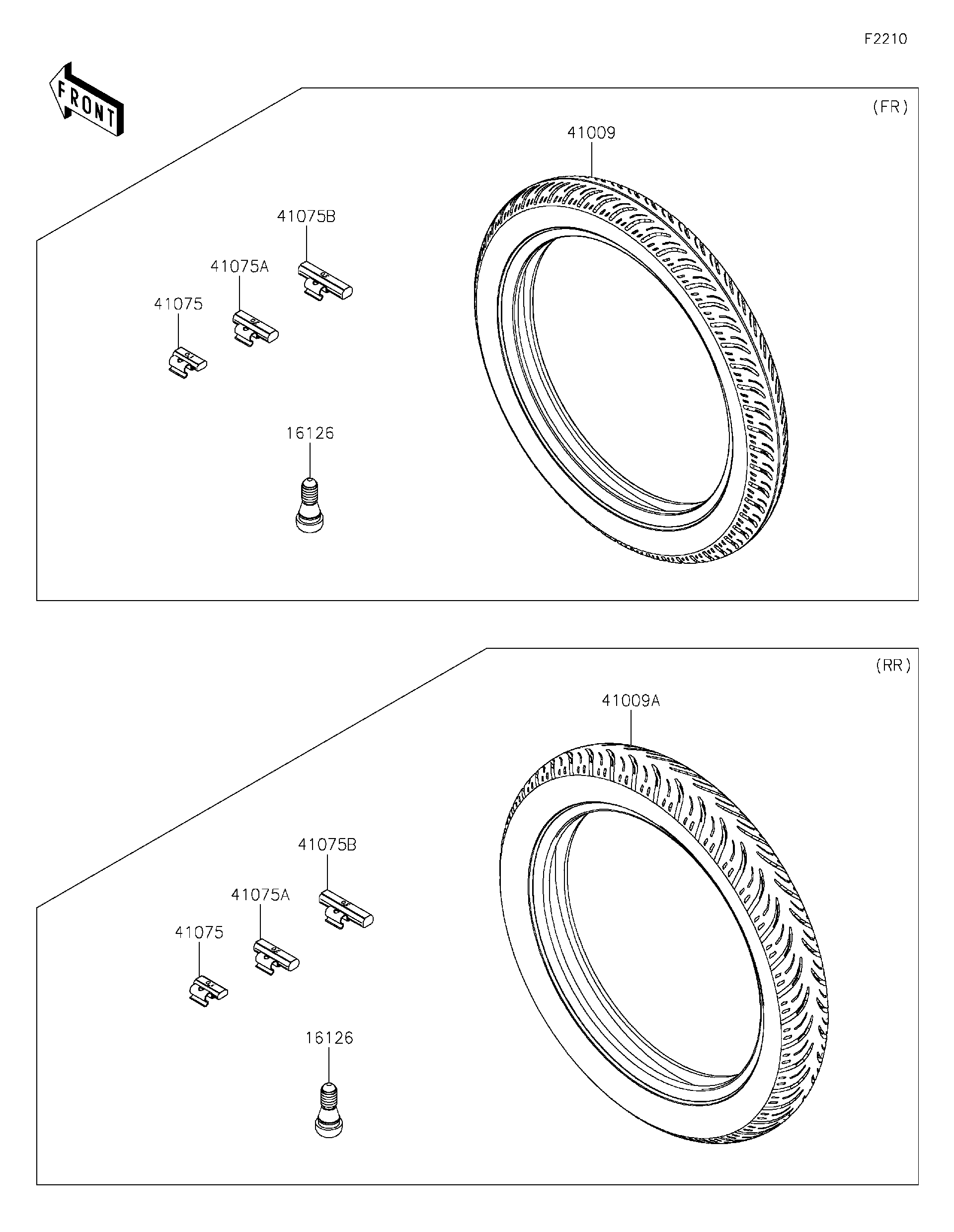 2026 Kawasaki W175 LTD ABS (BJ175KTFNL) Tires Motorcycles Parts