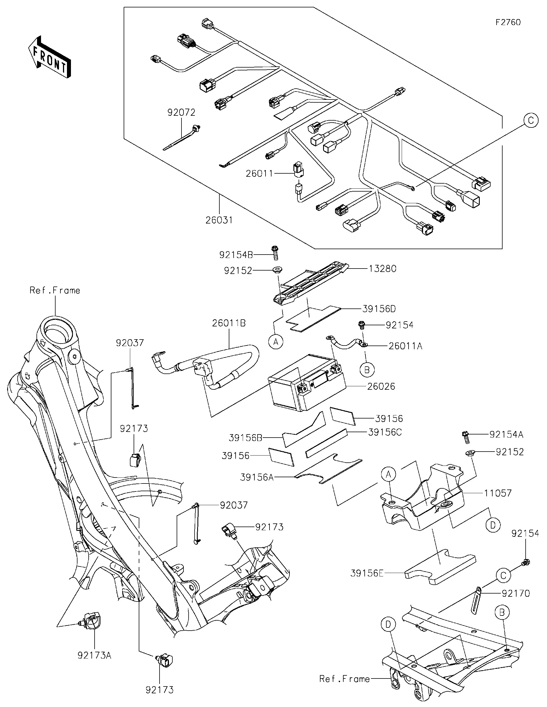 Shop OEM 2027 Kawasaki Motorcycles Powersports Parts Online | Apex