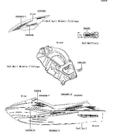 Decals(Blue)(B8F)(US)