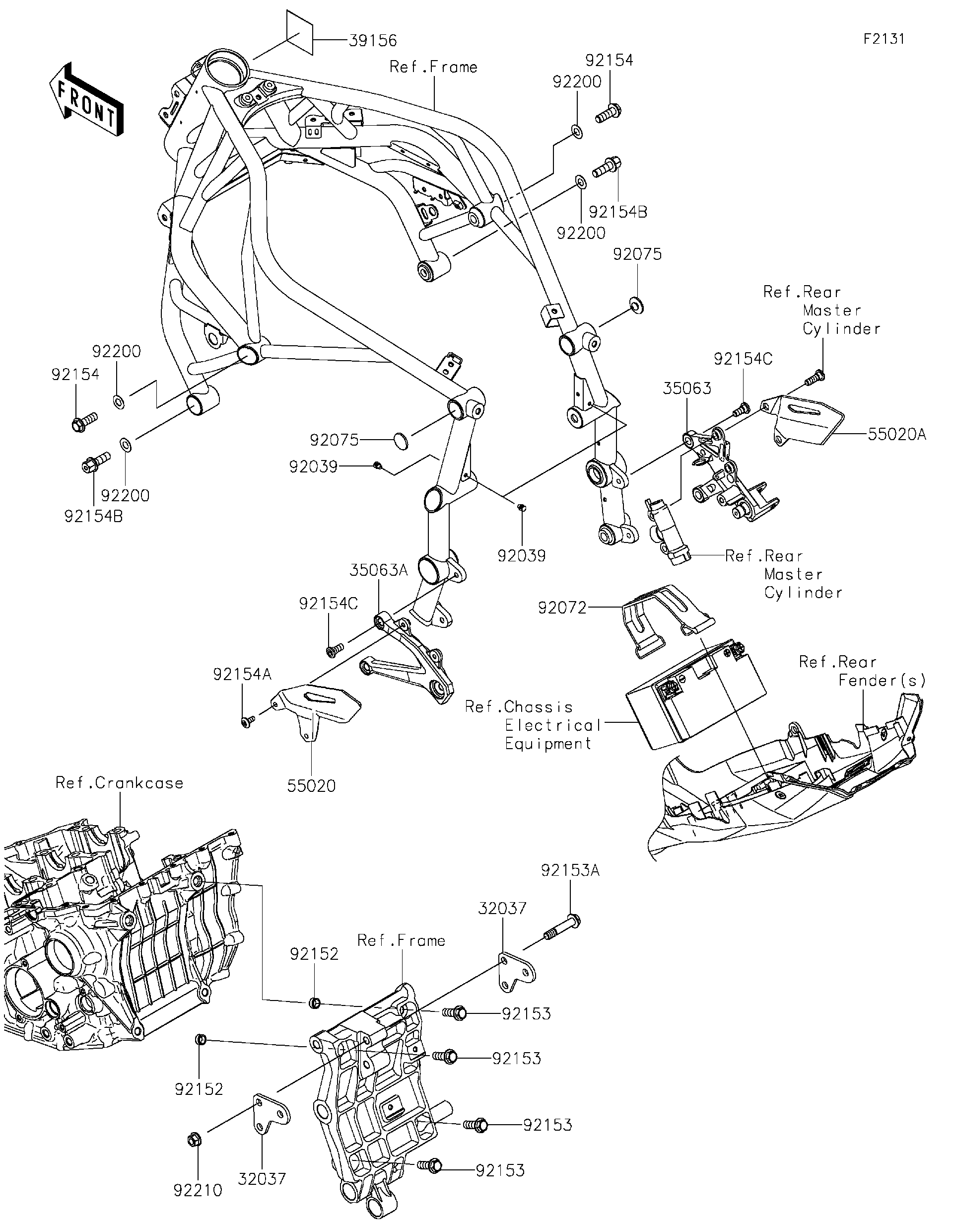 2025 Kawasaki Ninja H2 Carbon ABS (ZX1002JSANN) Frame
