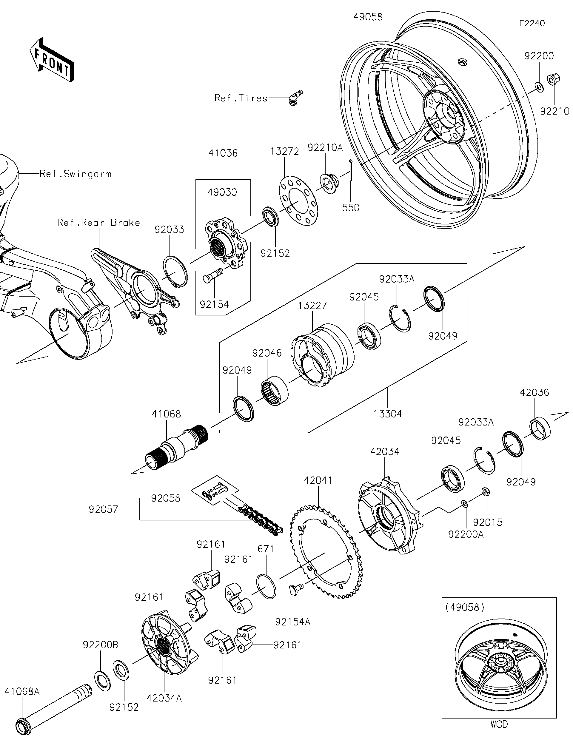 2025 Kawasaki Motorcycles Parts Diagrams | Red Hot Powersports